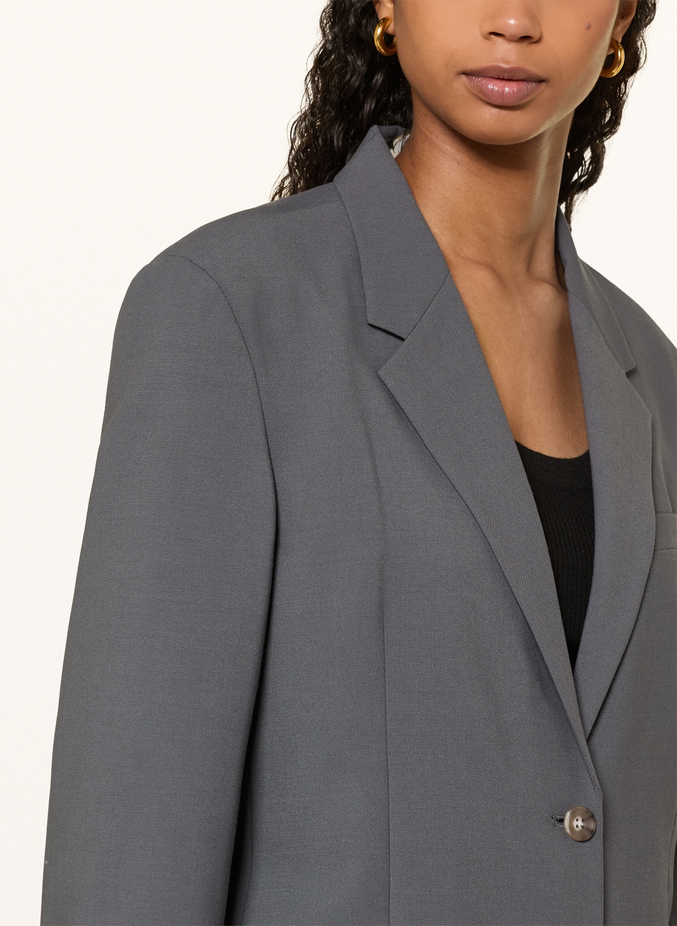 Calvin Klein oversized blazer: DARK GRAY