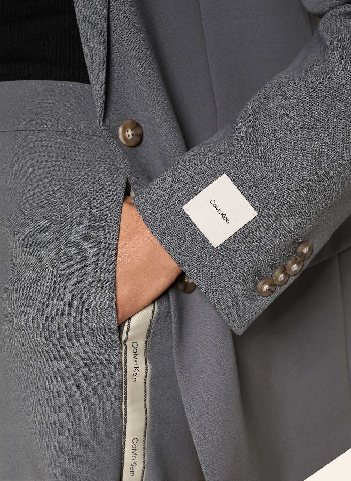 Calvin Klein oversized blazer: DARK GRAY