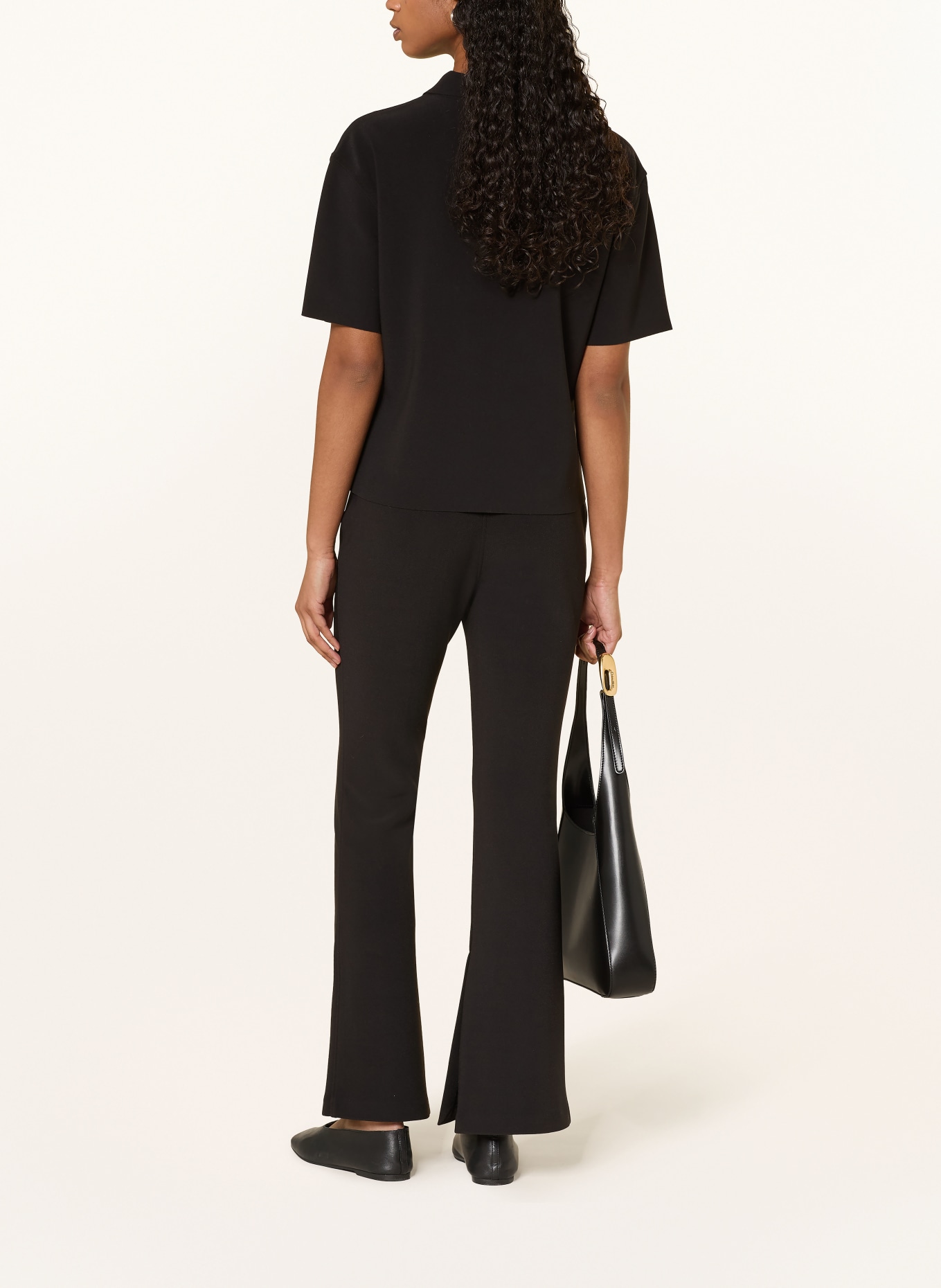 Calvin Klein Marlenehose: SCHWARZ