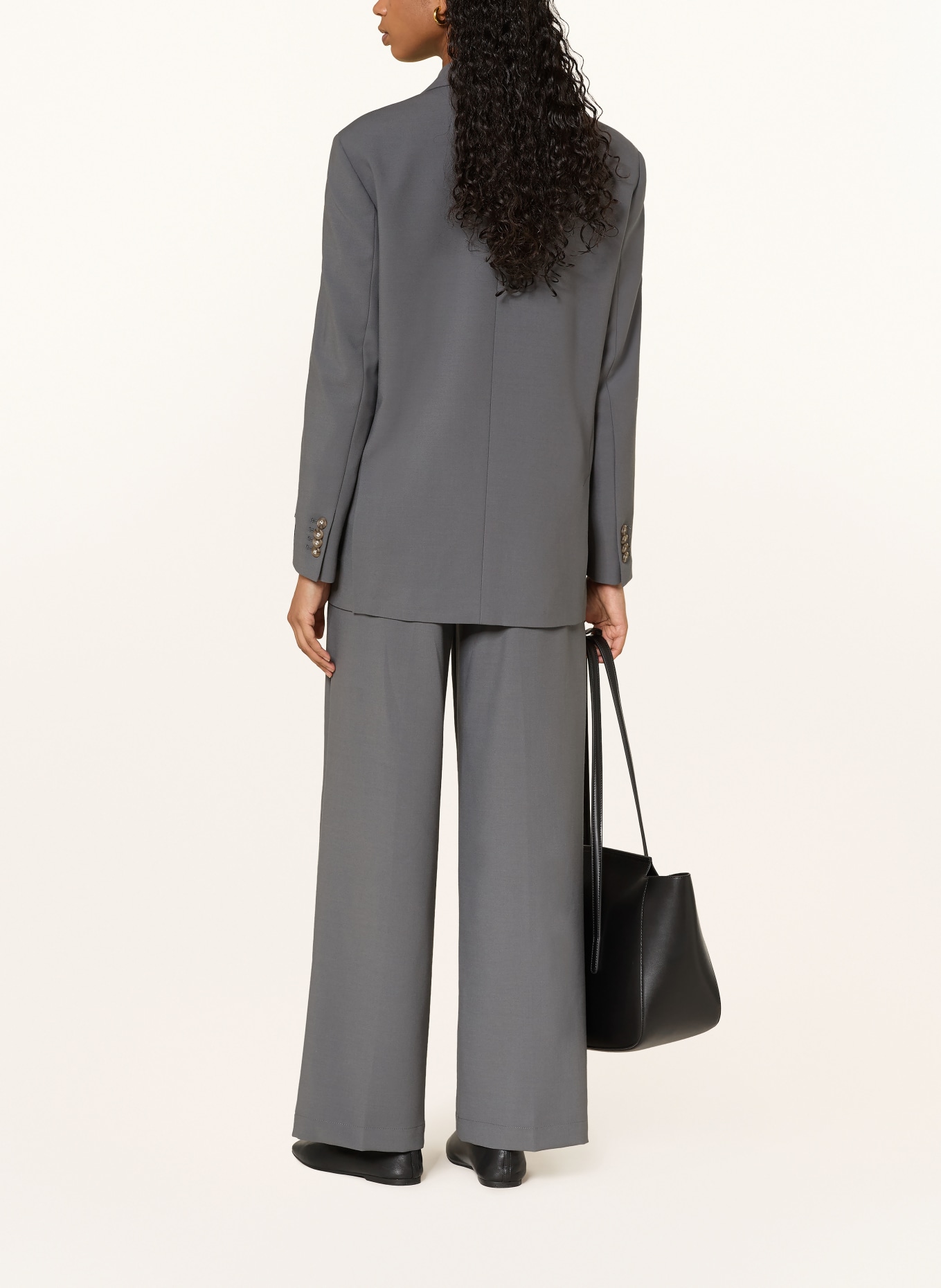 Calvin Klein kalhoty Marlene: ŠEDÁ / SVĚTLE ŠEDÁ