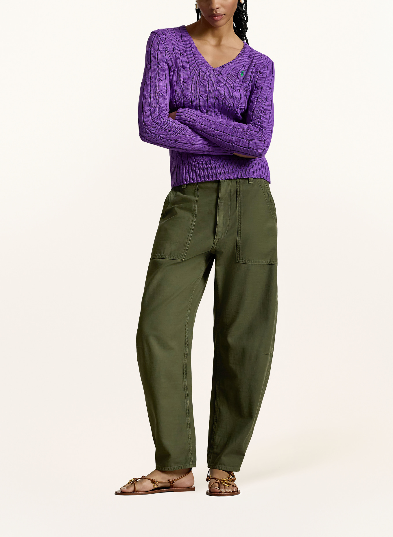 POLO RALPH LAUREN Sweater: PURPLE