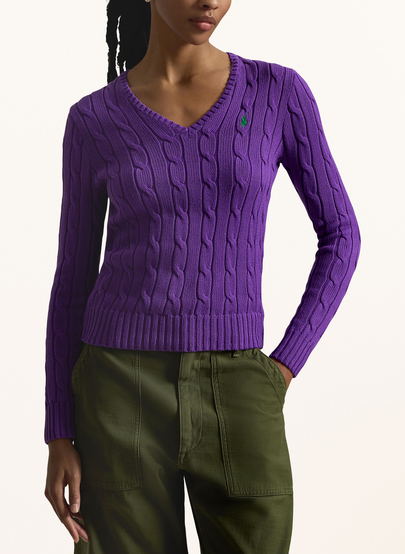 POLO RALPH LAUREN Sweater: PURPLE