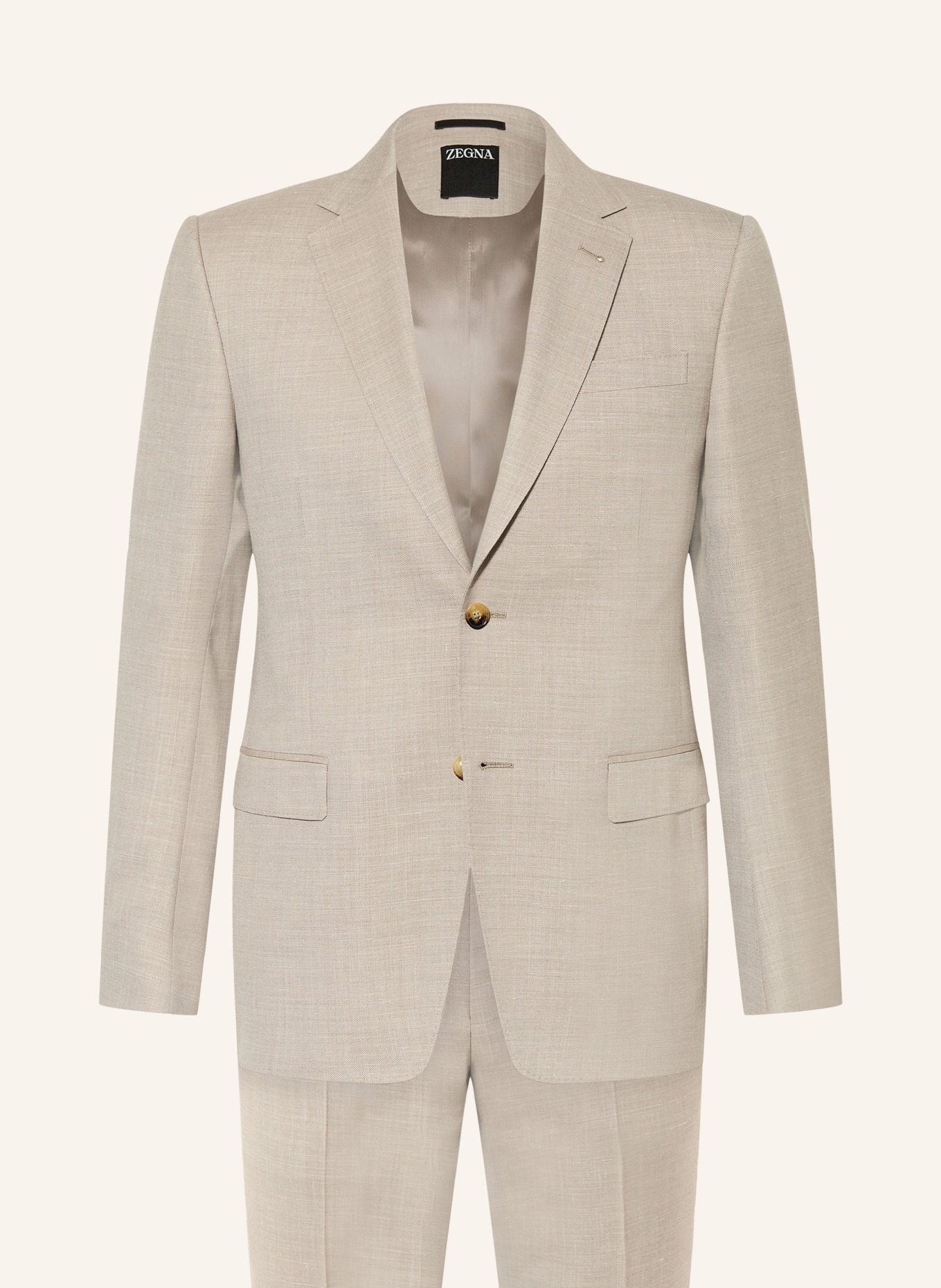 ZEGNA DROP 7 Extra Slim Fit Suit: BEIGE