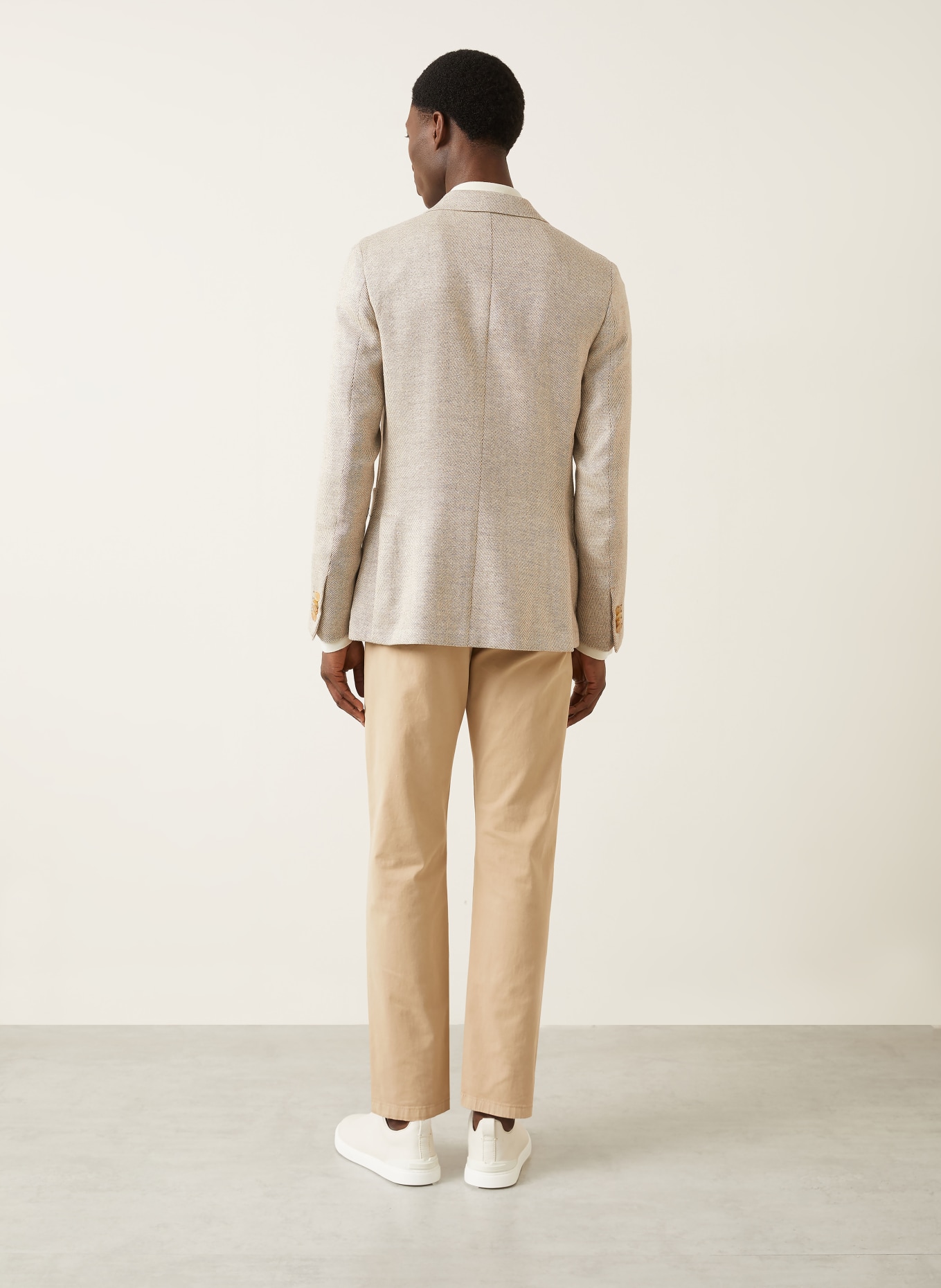 ZEGNA Extra slim fit jacket: BEIGE / ECRU