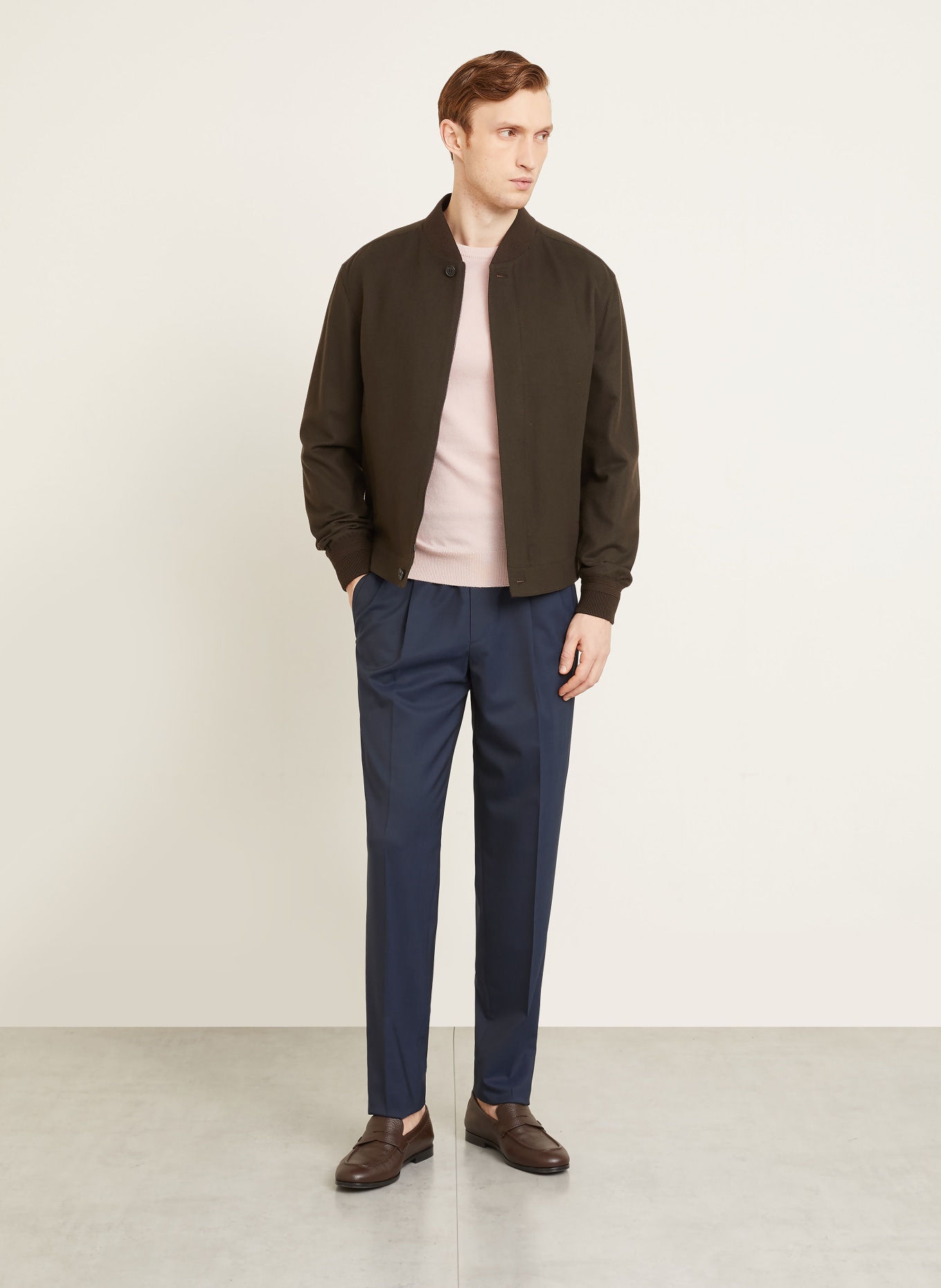 ZEGNA spodnie: GRANATOWY