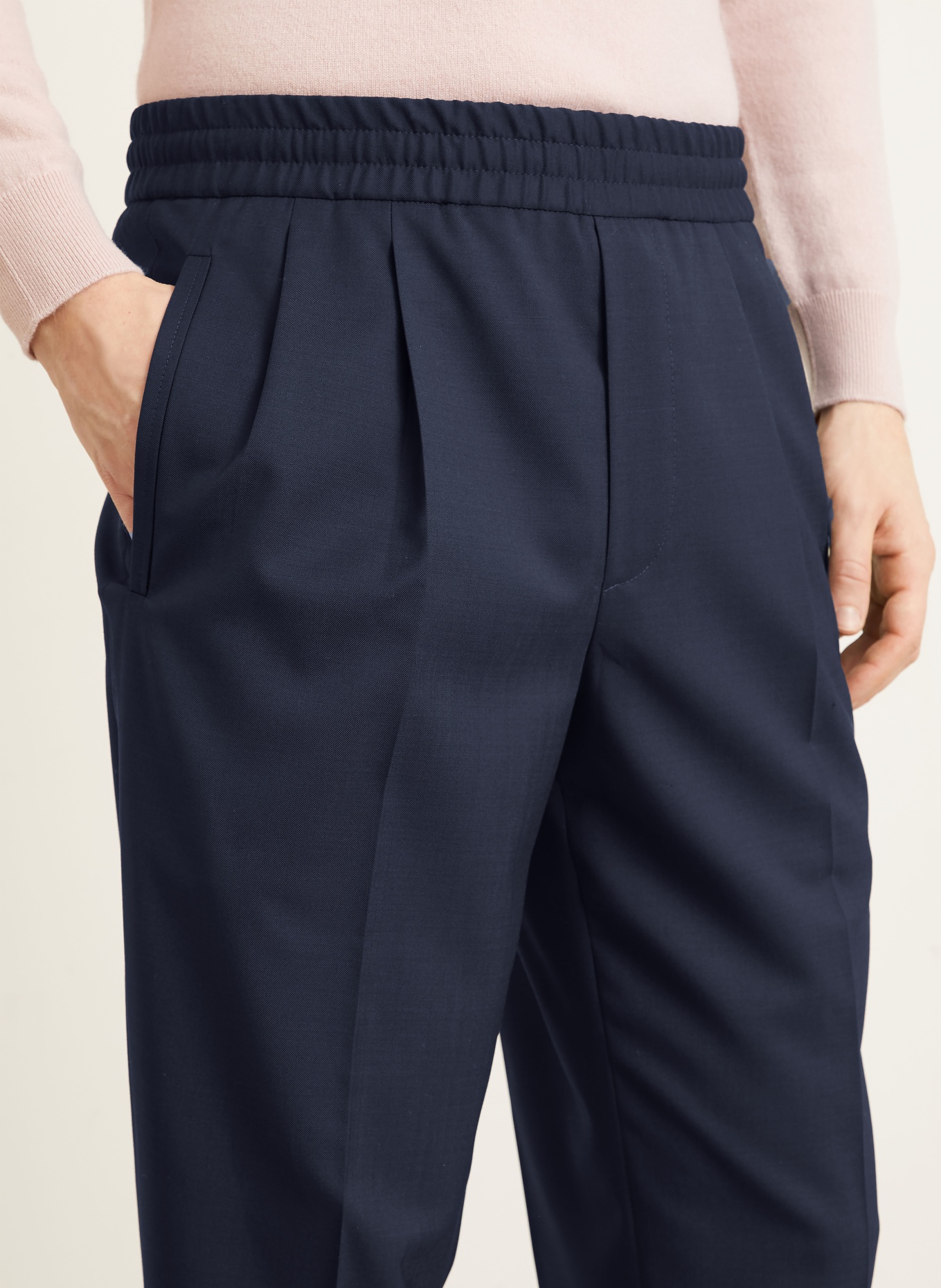 ZEGNA spodnie: GRANATOWY