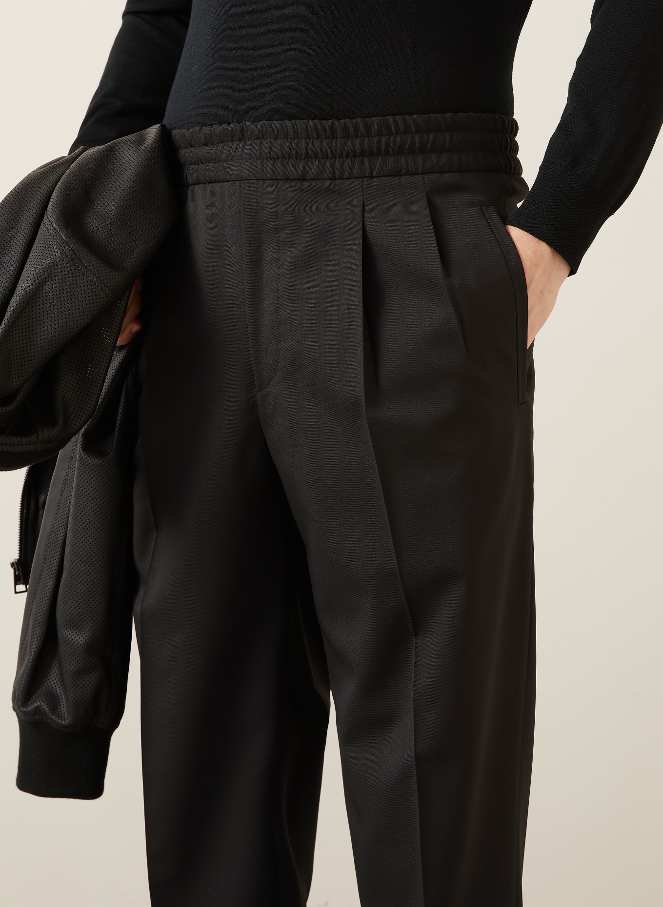 ZEGNA Hose im Jogging-Stil Jogger Fit: SCHWARZ