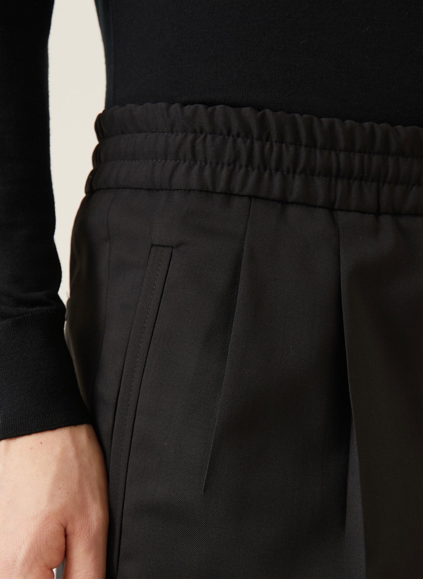 ZEGNA Hose im Jogging-Stil Jogger Fit: SCHWARZ