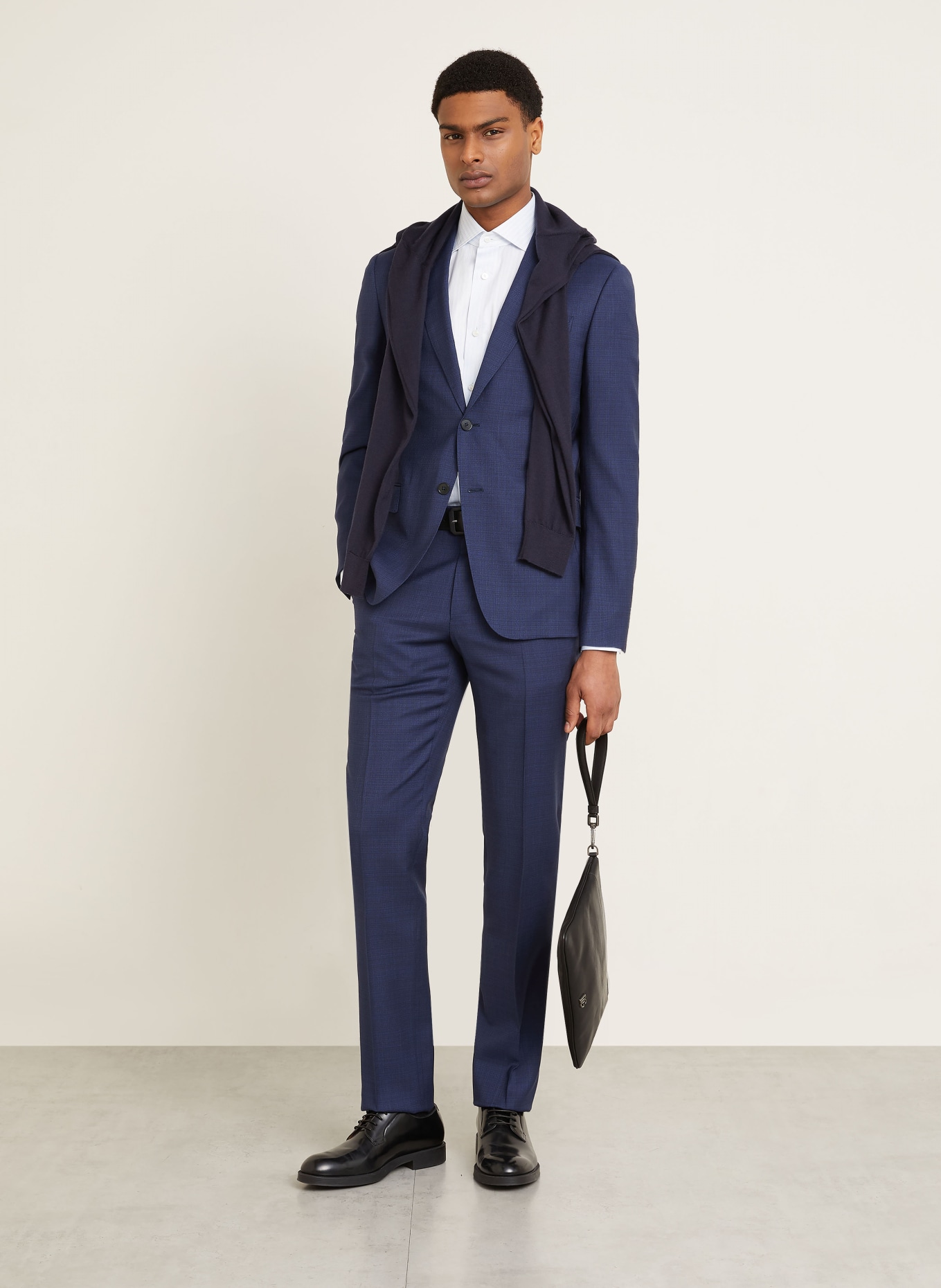 ZEGNA Oblek Extra Slim Fit: TMAVĚ MODRÁ