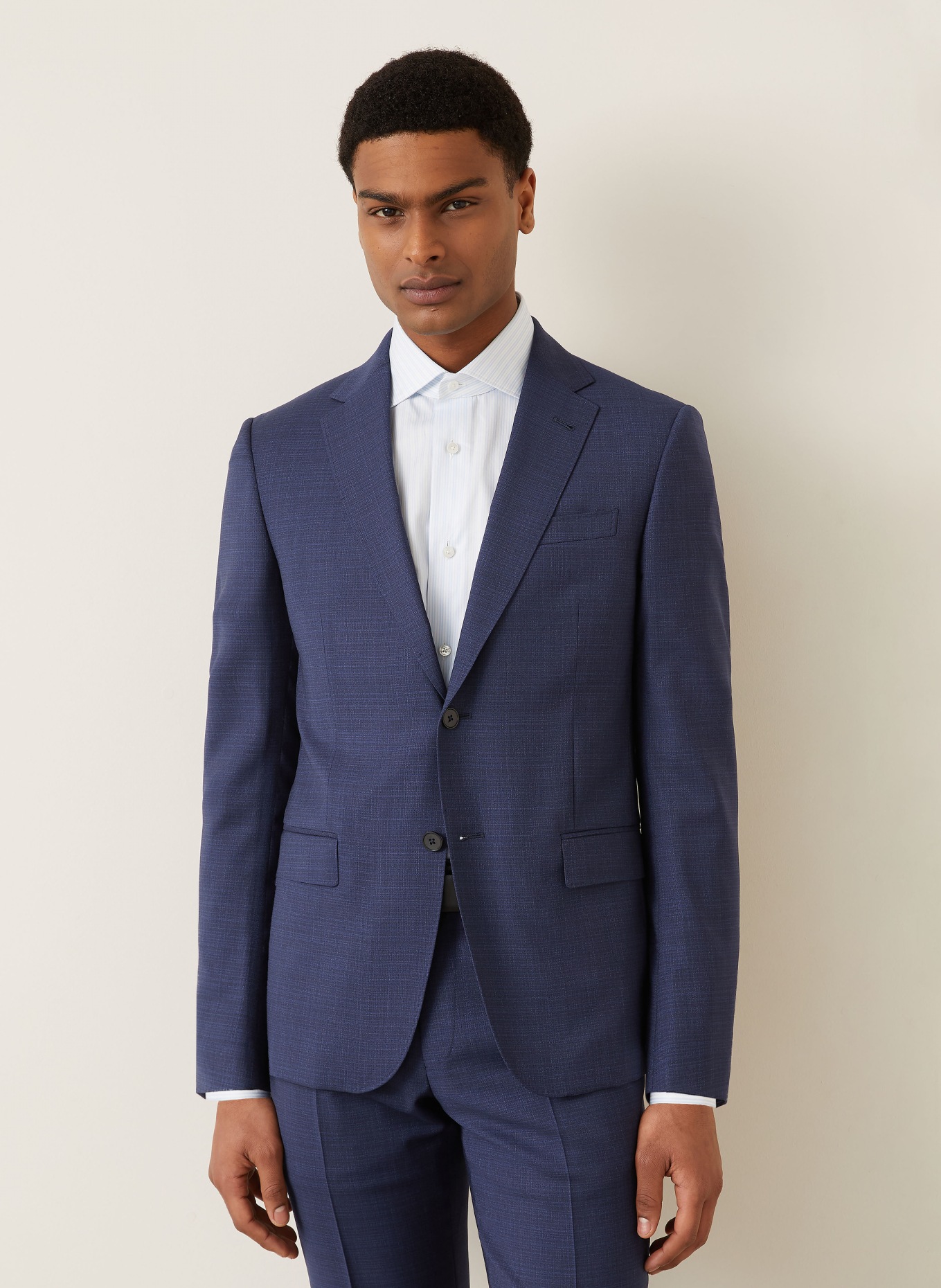 ZEGNA Oblek Extra Slim Fit: TMAVĚ MODRÁ