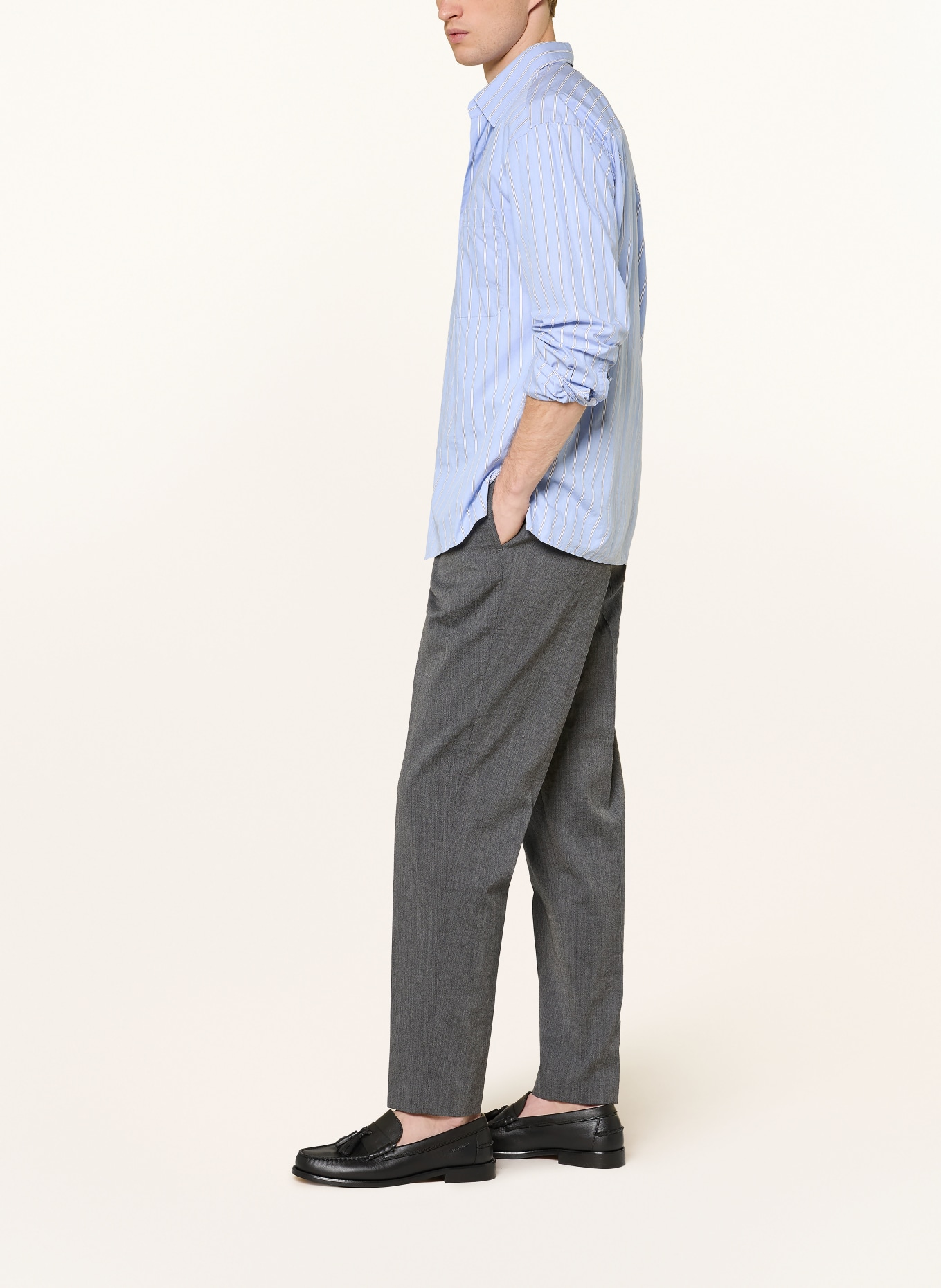 TOMMY HILFIGER Hose Relaxed Tapered Fit: GRAU