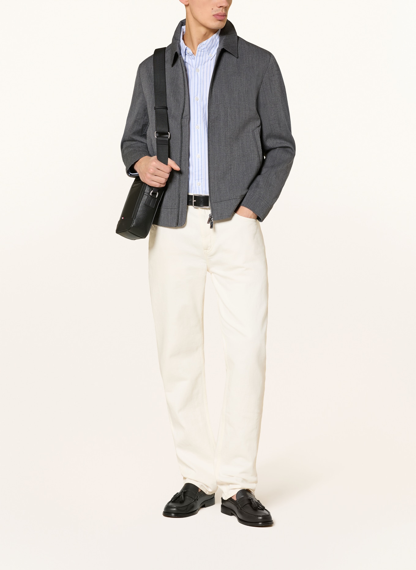 TOMMY HILFIGER jas: DONKERGRIJS