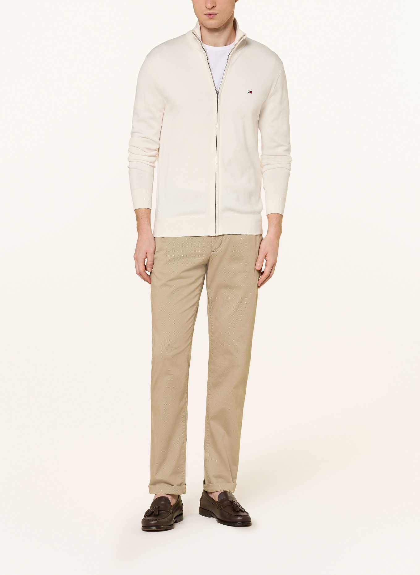 TOMMY HILFIGER Strickjacke: ECRU