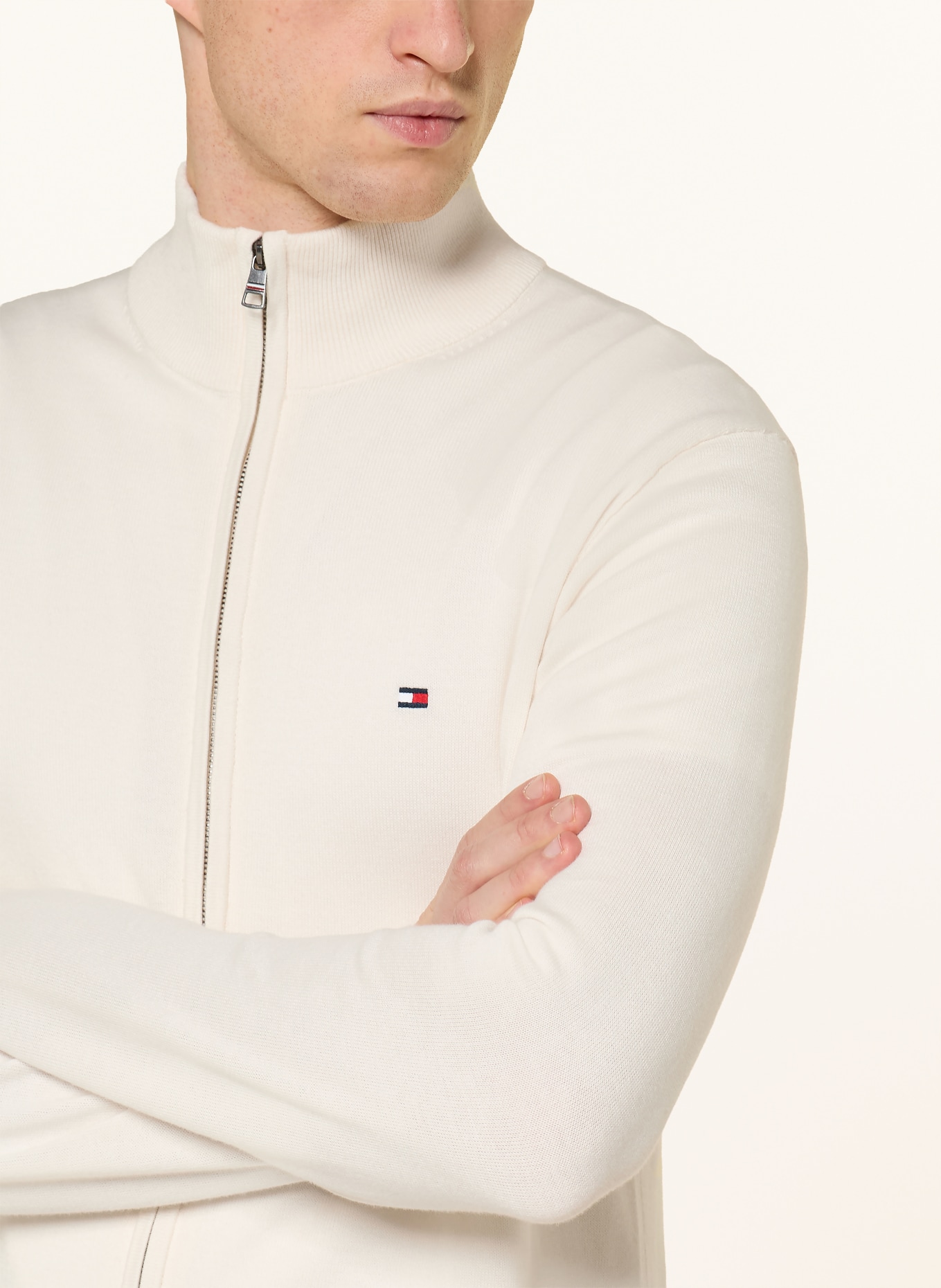 TOMMY HILFIGER Strickjacke: ECRU