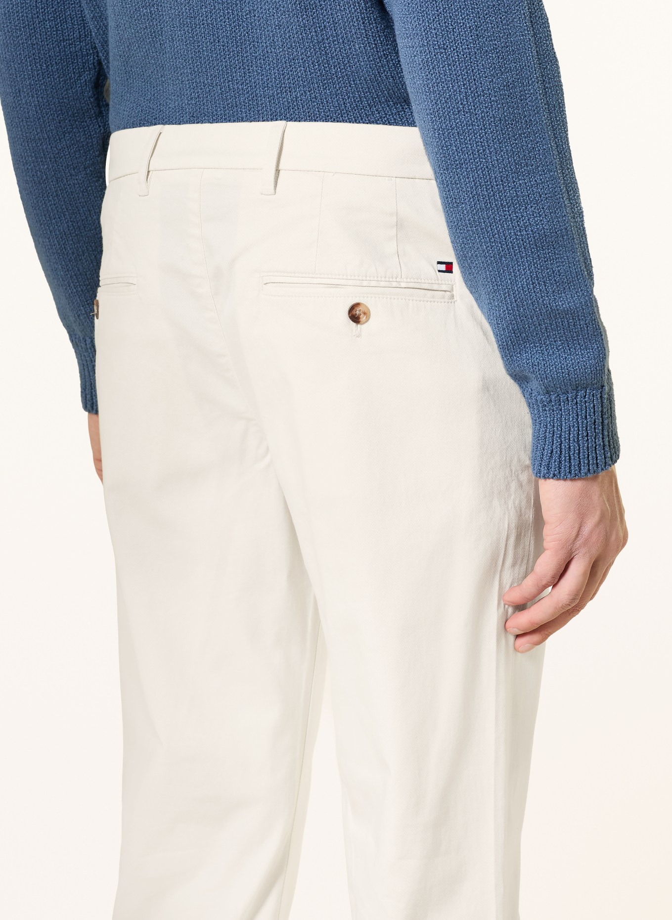 TOMMY HILFIGER Chino DENTON Straight Fit: ECRU