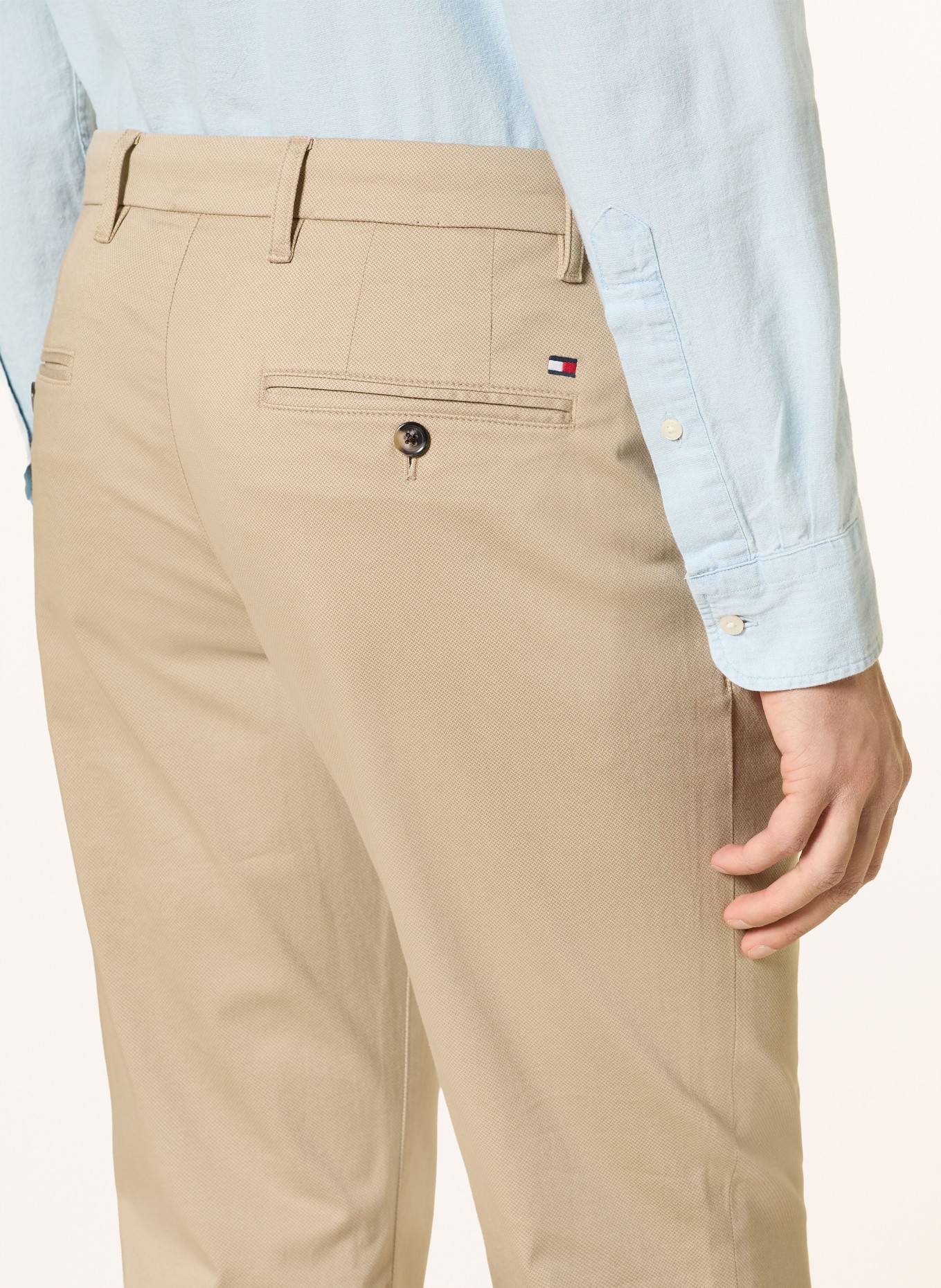 TOMMY HILFIGER Chino DENTON Straight Fit: HELLBRAUN