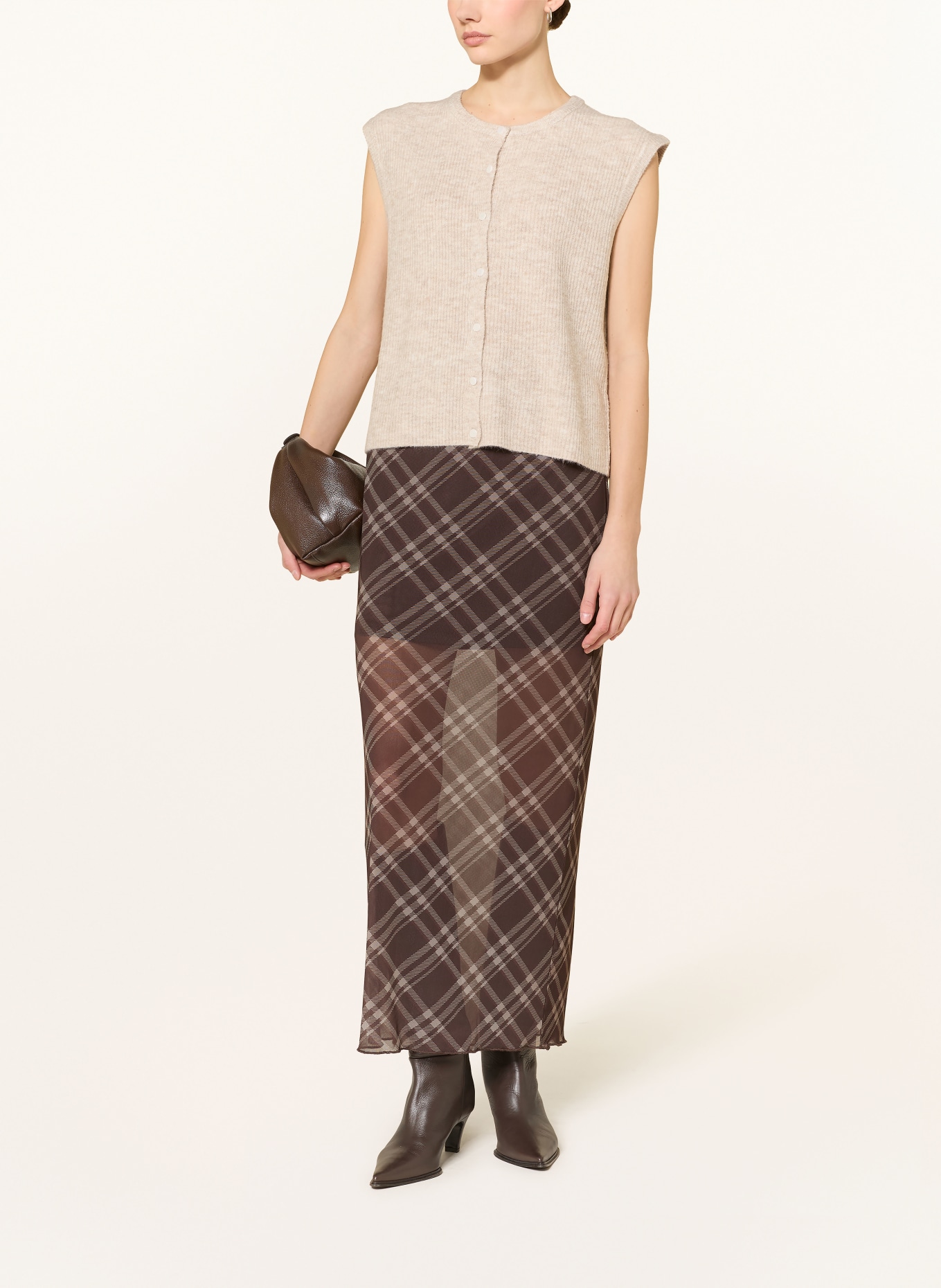 NEO NOIR Strickweste EVEREST: BEIGE