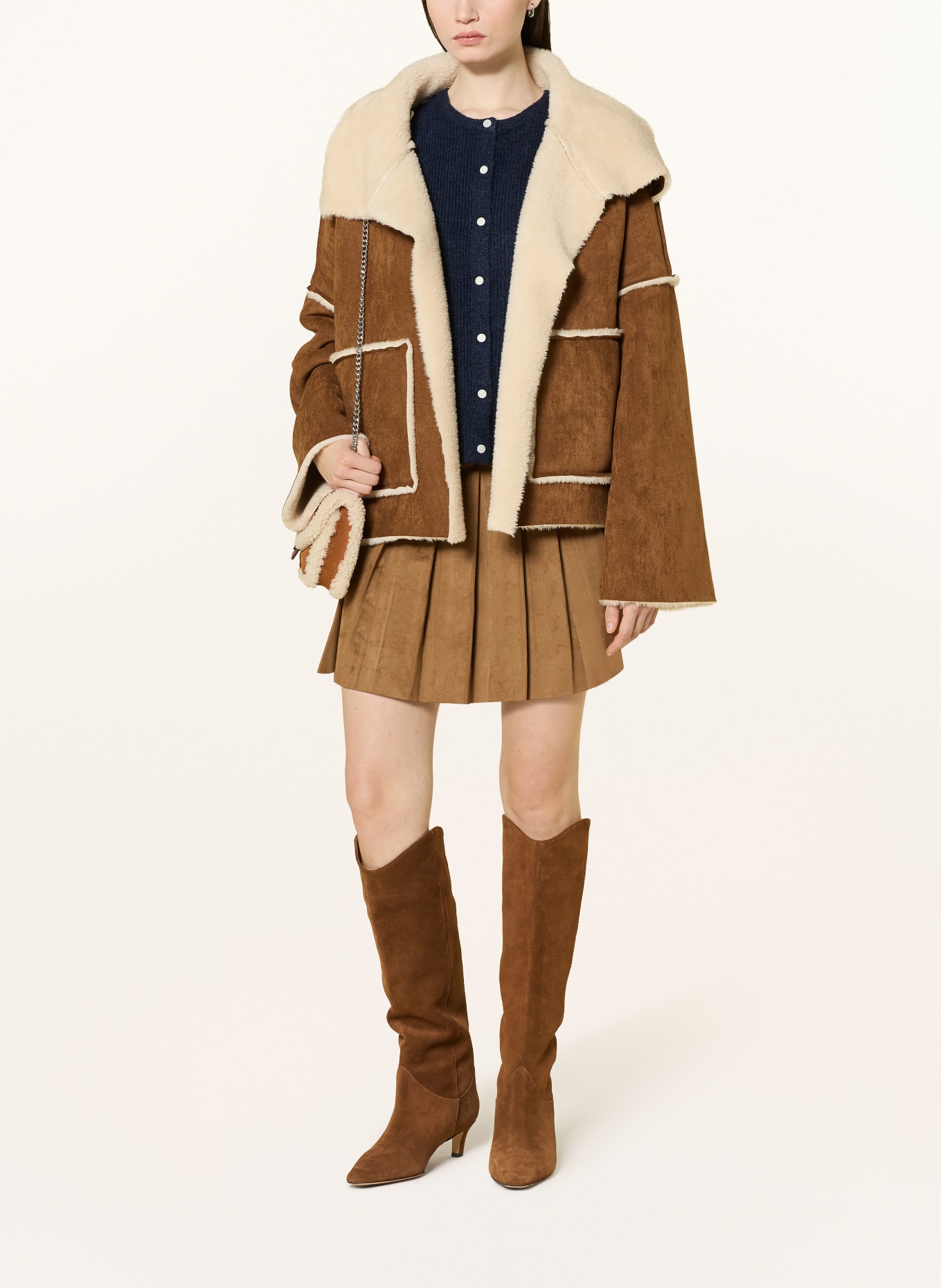 NEO NOIR Kamizelka z dzianiny EVEREST: GRANATOWY