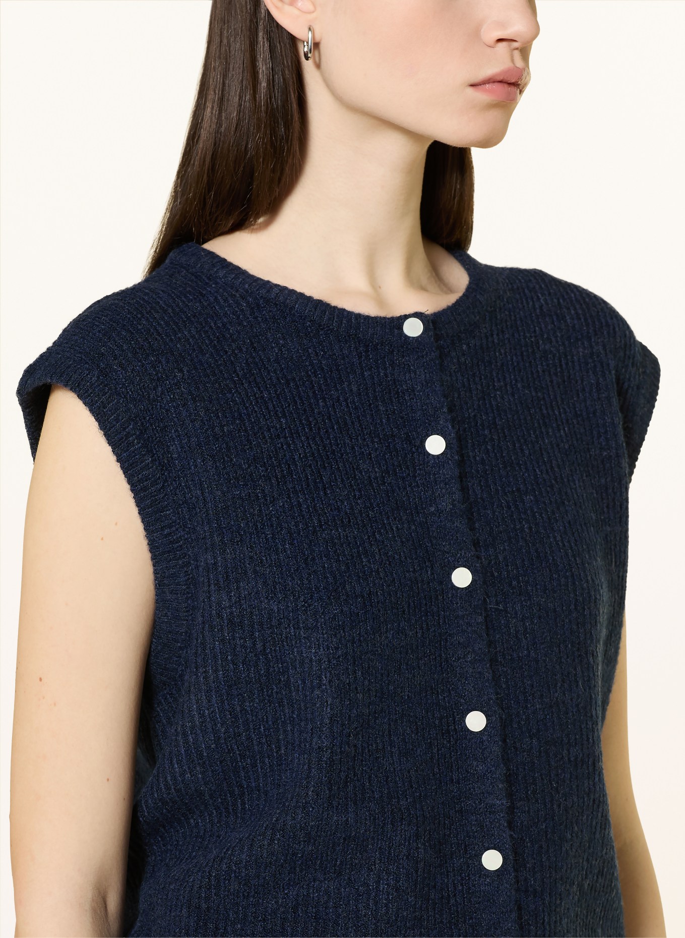 NEO NOIR Kamizelka z dzianiny EVEREST: GRANATOWY