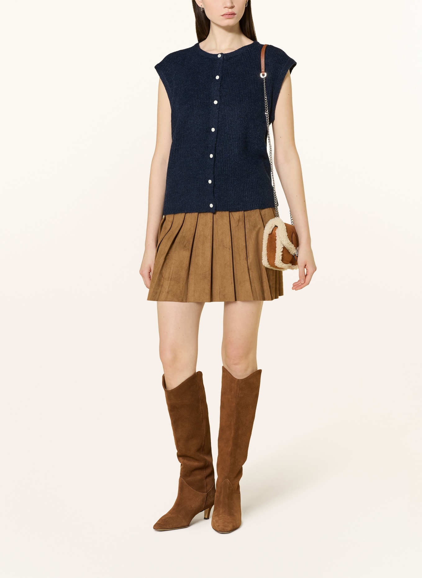 NEO NOIR Kamizelka z dzianiny EVEREST: GRANATOWY