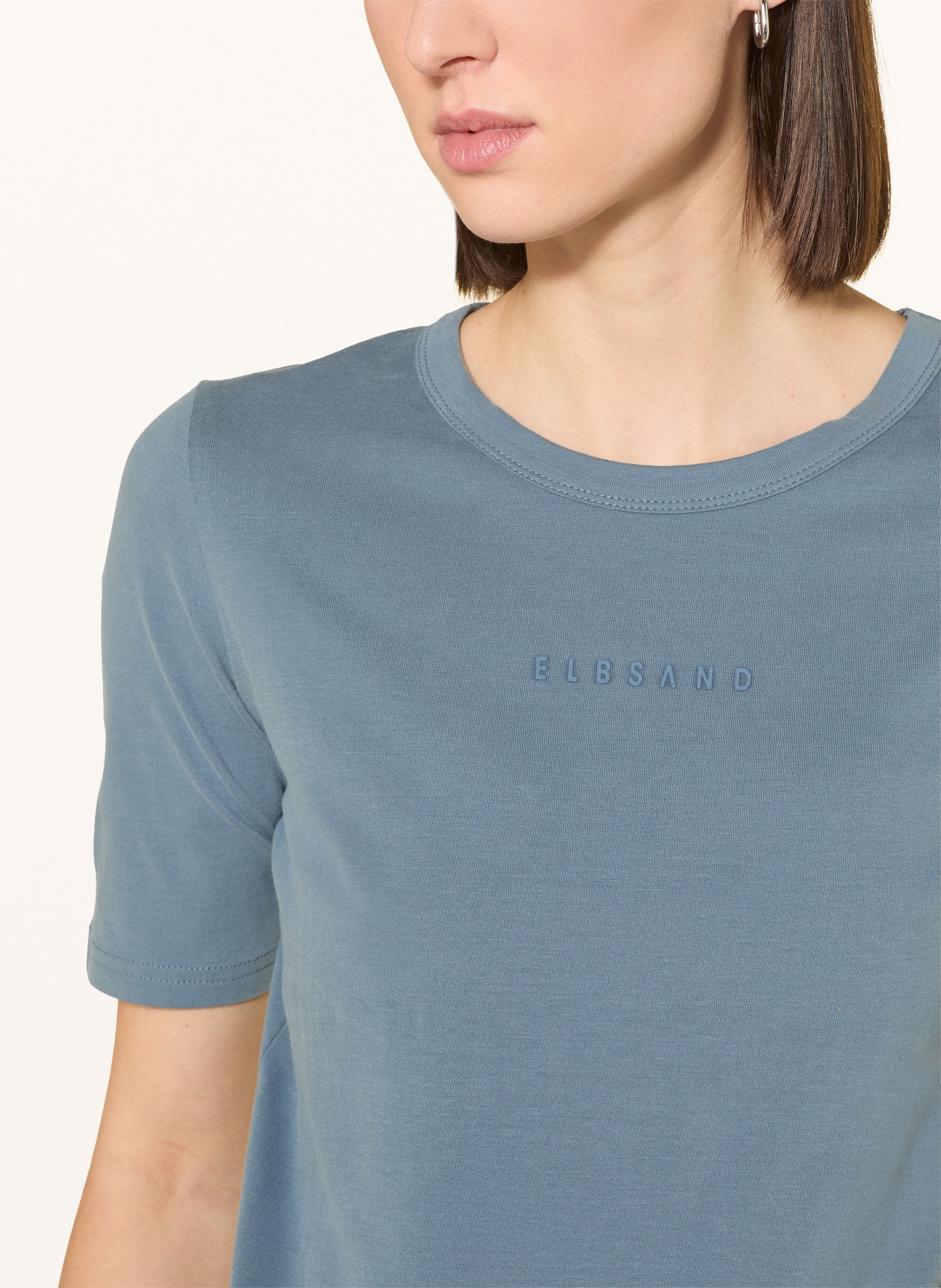 ELBSAND SIVA T-shirt: BLUE GRAY