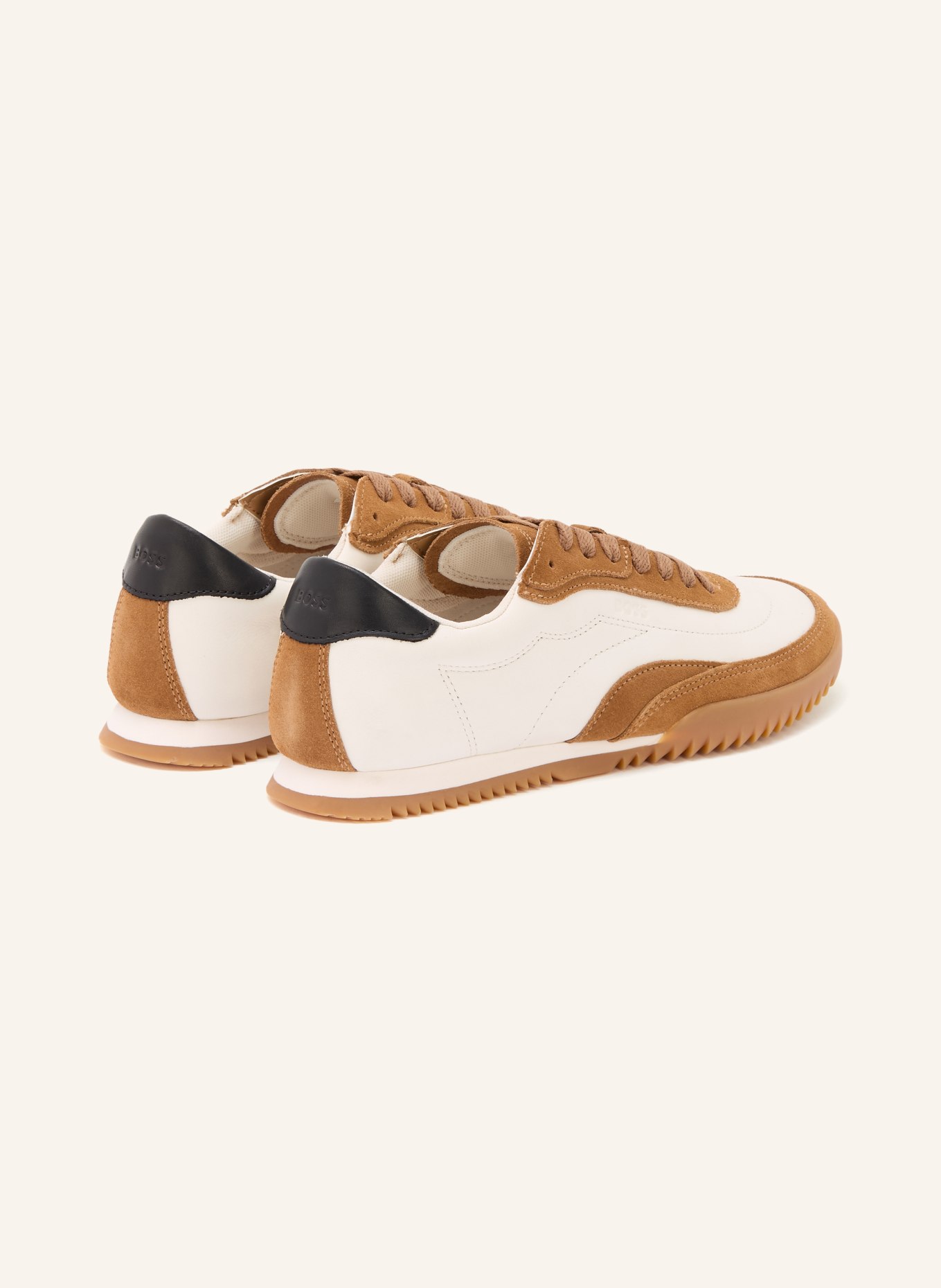 BOSS CARLYNN sneaker: CREAM / BROWN / BLACK
