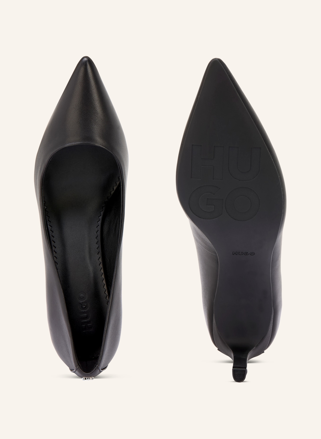 HUGO Czółenka DEVANY: CZARNY