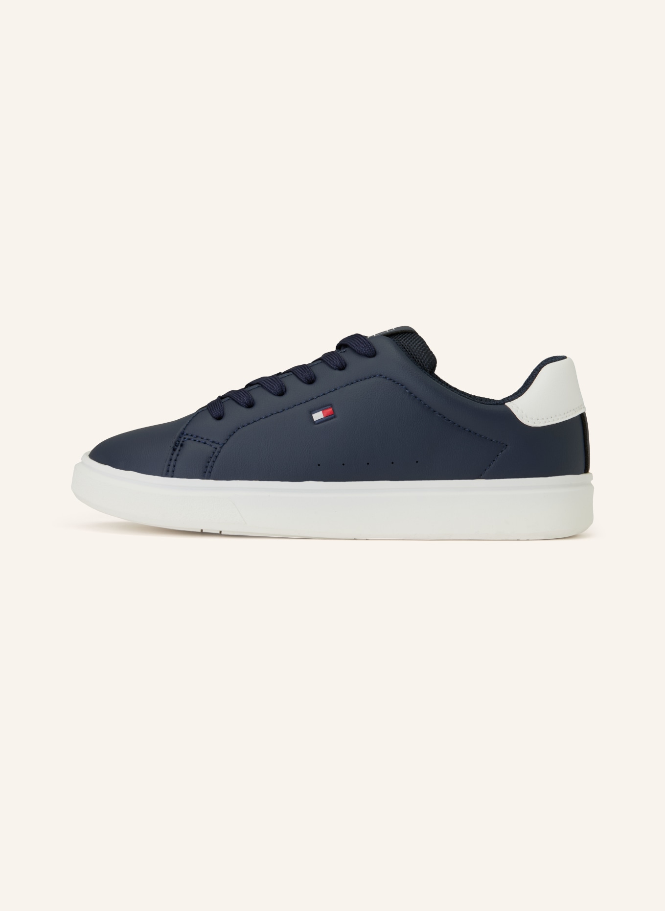 TOMMY HILFIGER Sneaker: DUNKELBLAU / ROT / WEISS