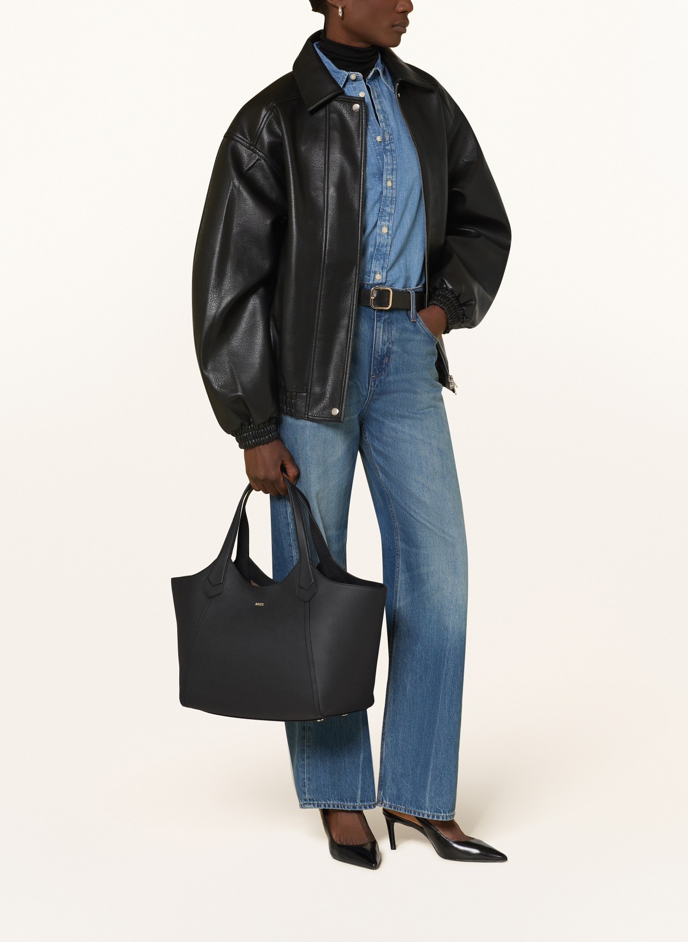 BOSS Sac cabas LENAH: NOIR