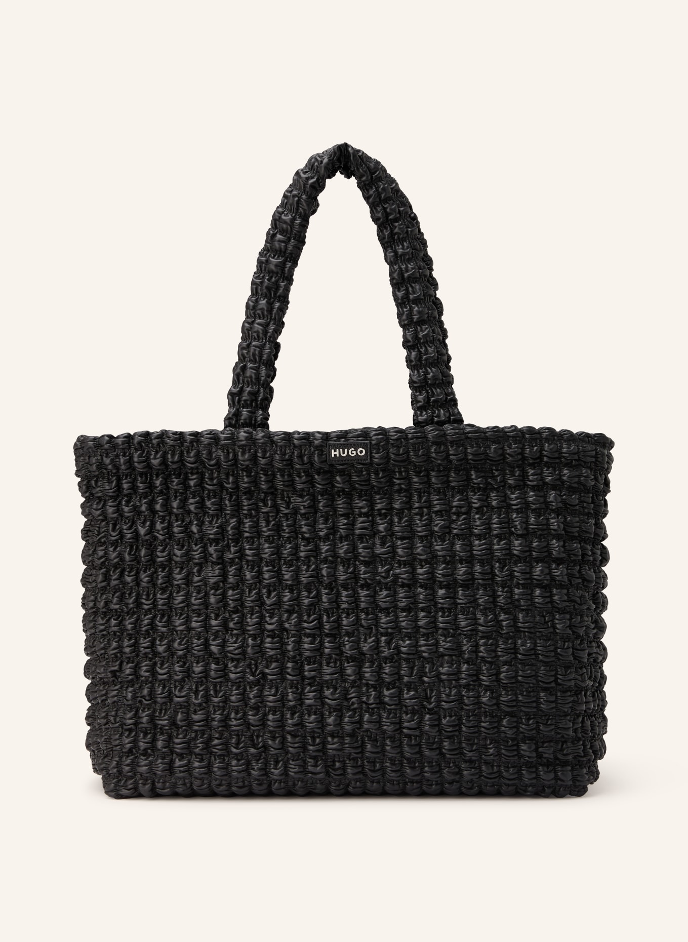 HUGO Nákupní taška MHATI: ČERNÁ