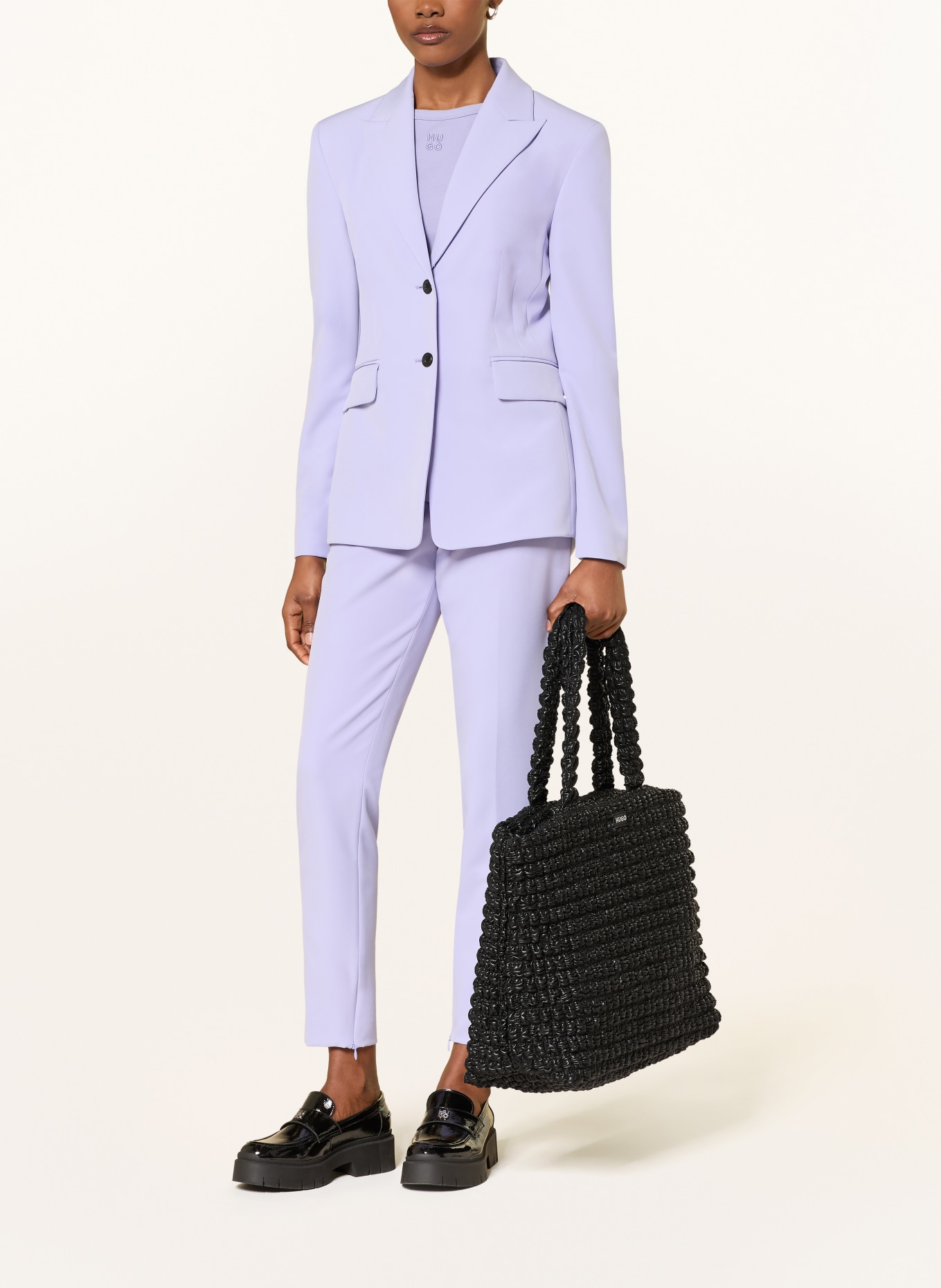 HUGO Shopper MHATI: ZWART