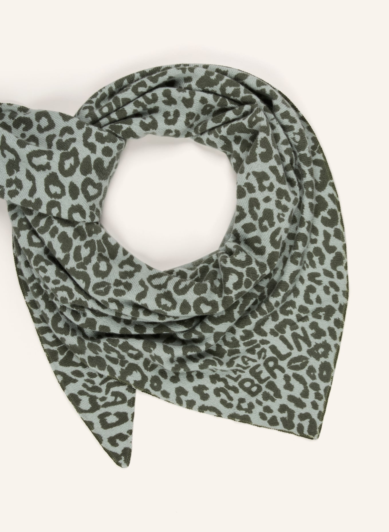 Lala Berlin trójkątna chusta: MIĘTOWY / ZIELONY