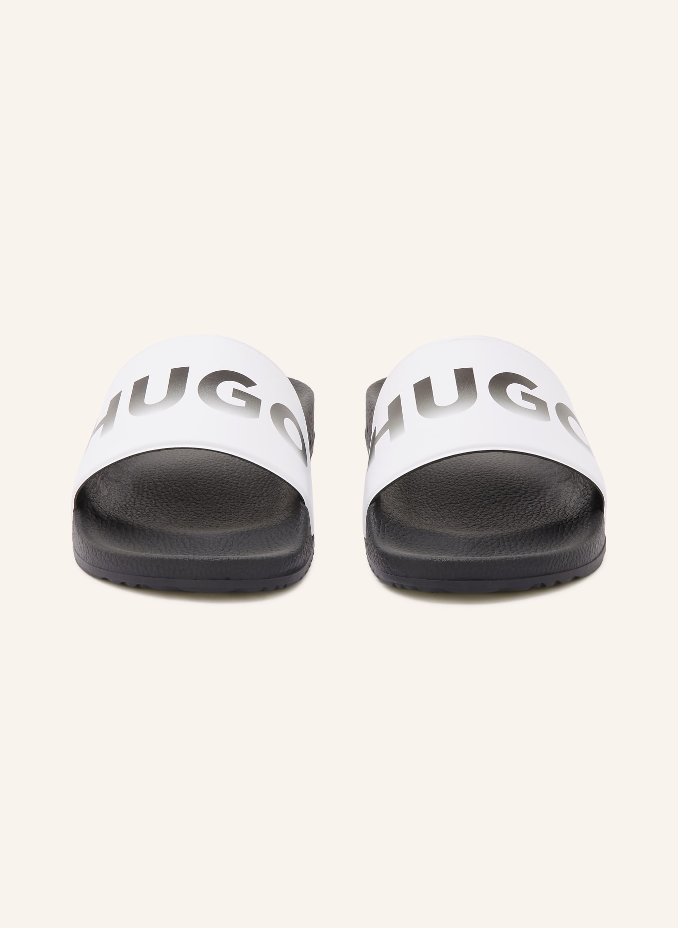 HUGO Pantoletten TIMEIN: SCHWARZ / WEISS