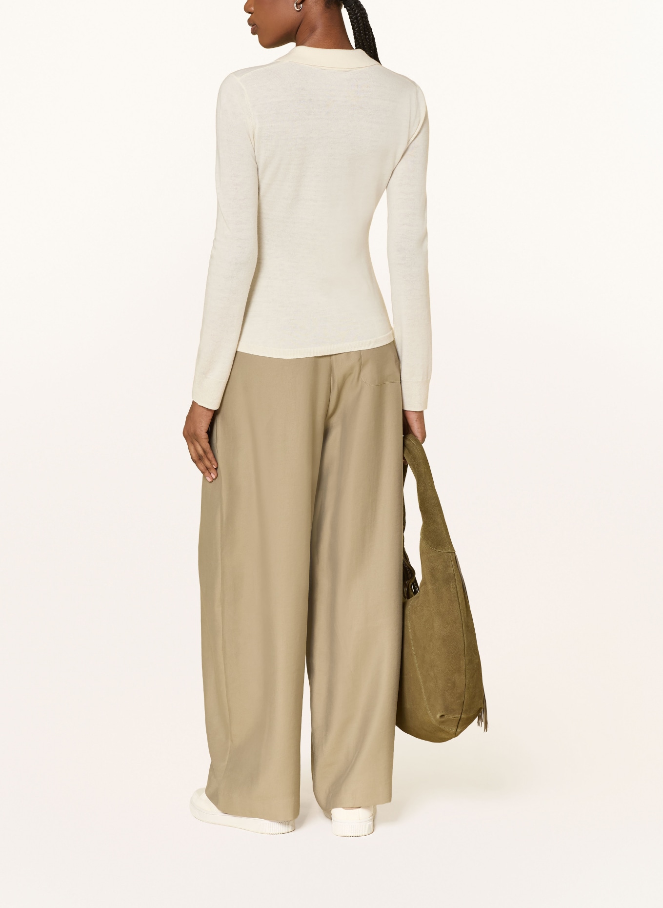 American Vintage Spodnie marlena: OLIWKOWY