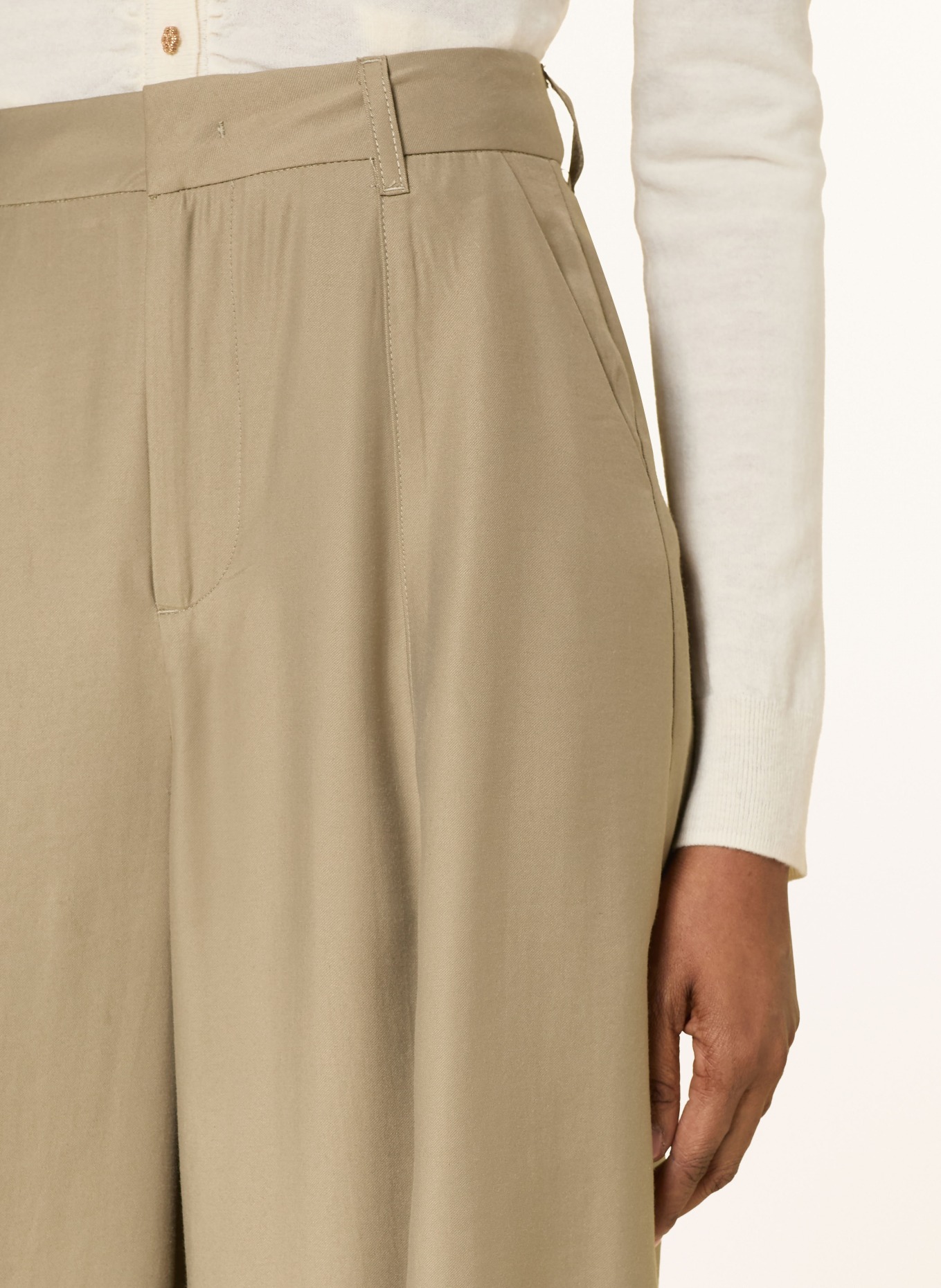 American Vintage Spodnie marlena: OLIWKOWY