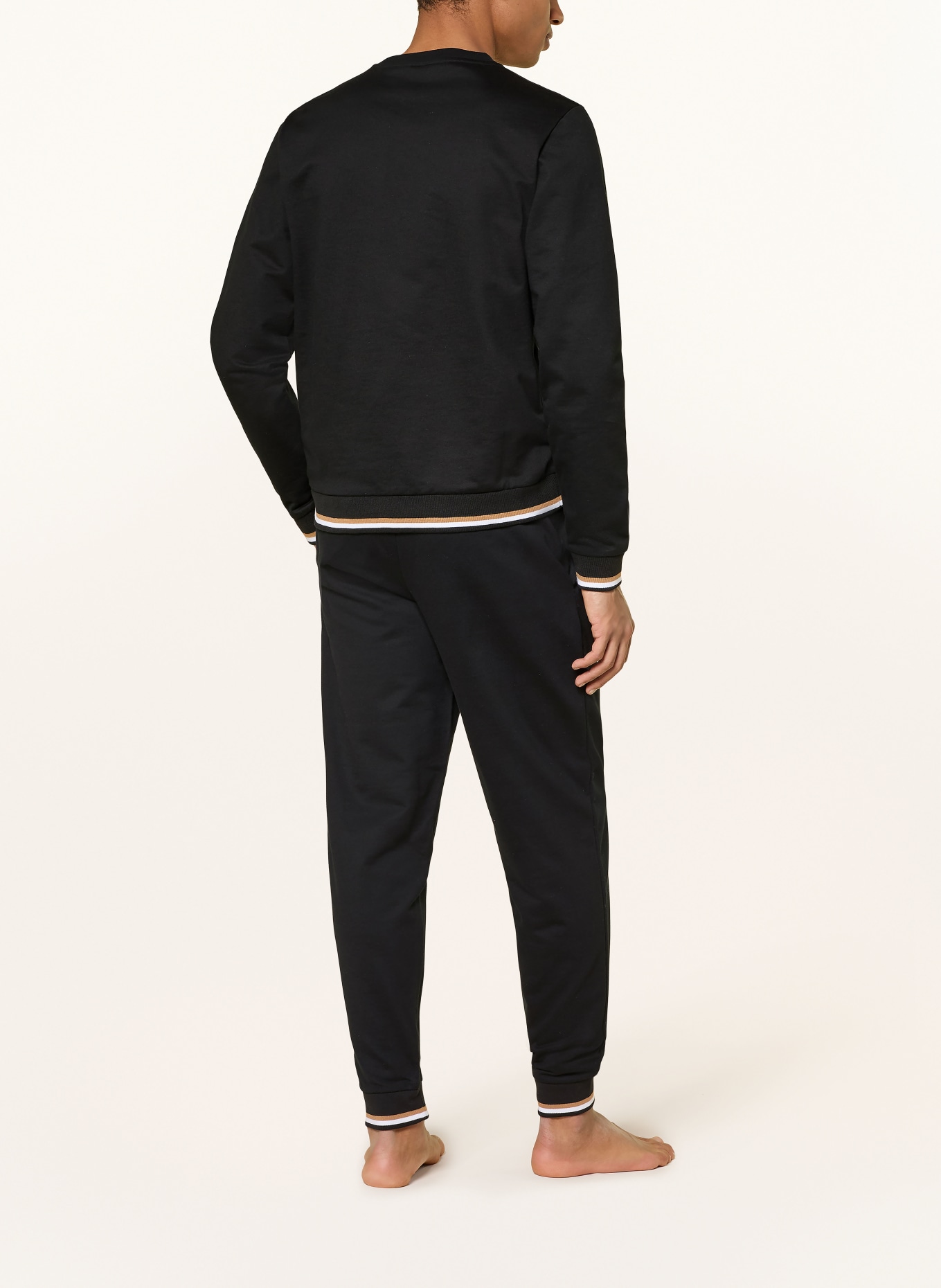 BOSS Lounge-Sweatshirt ICONIC: SCHWARZ