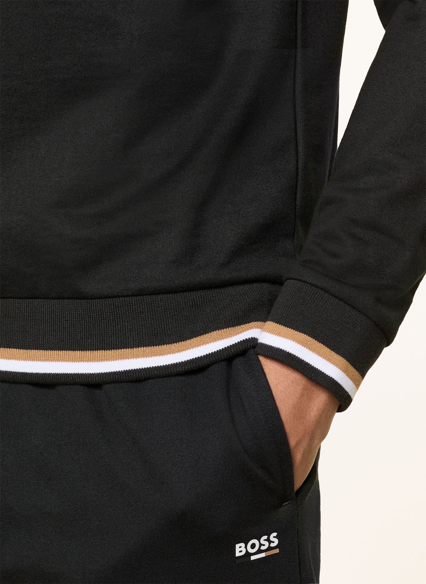 BOSS Lounge-Sweatshirt ICONIC: SCHWARZ