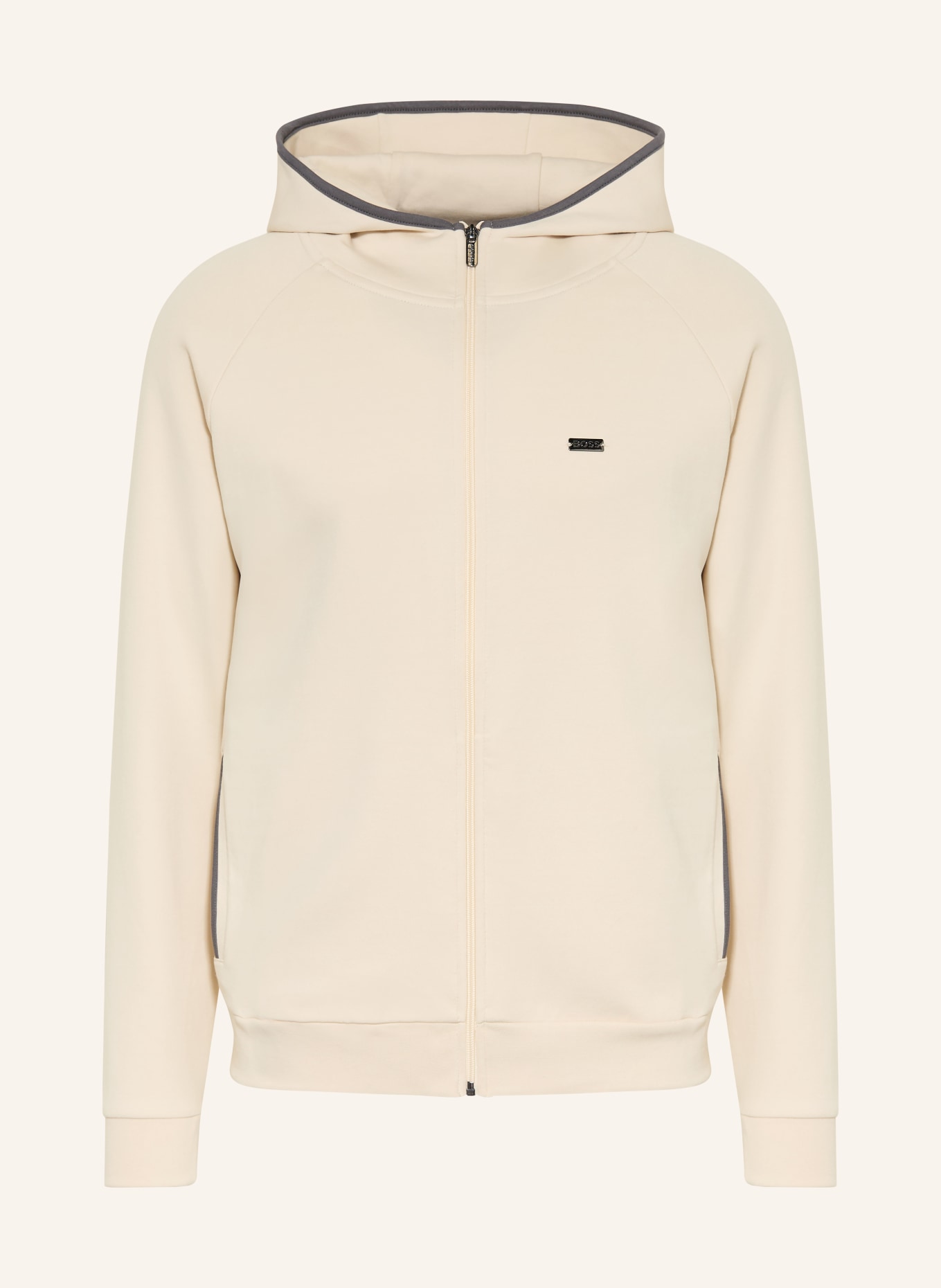 BOSS Sweatjacke SENSE: CREME