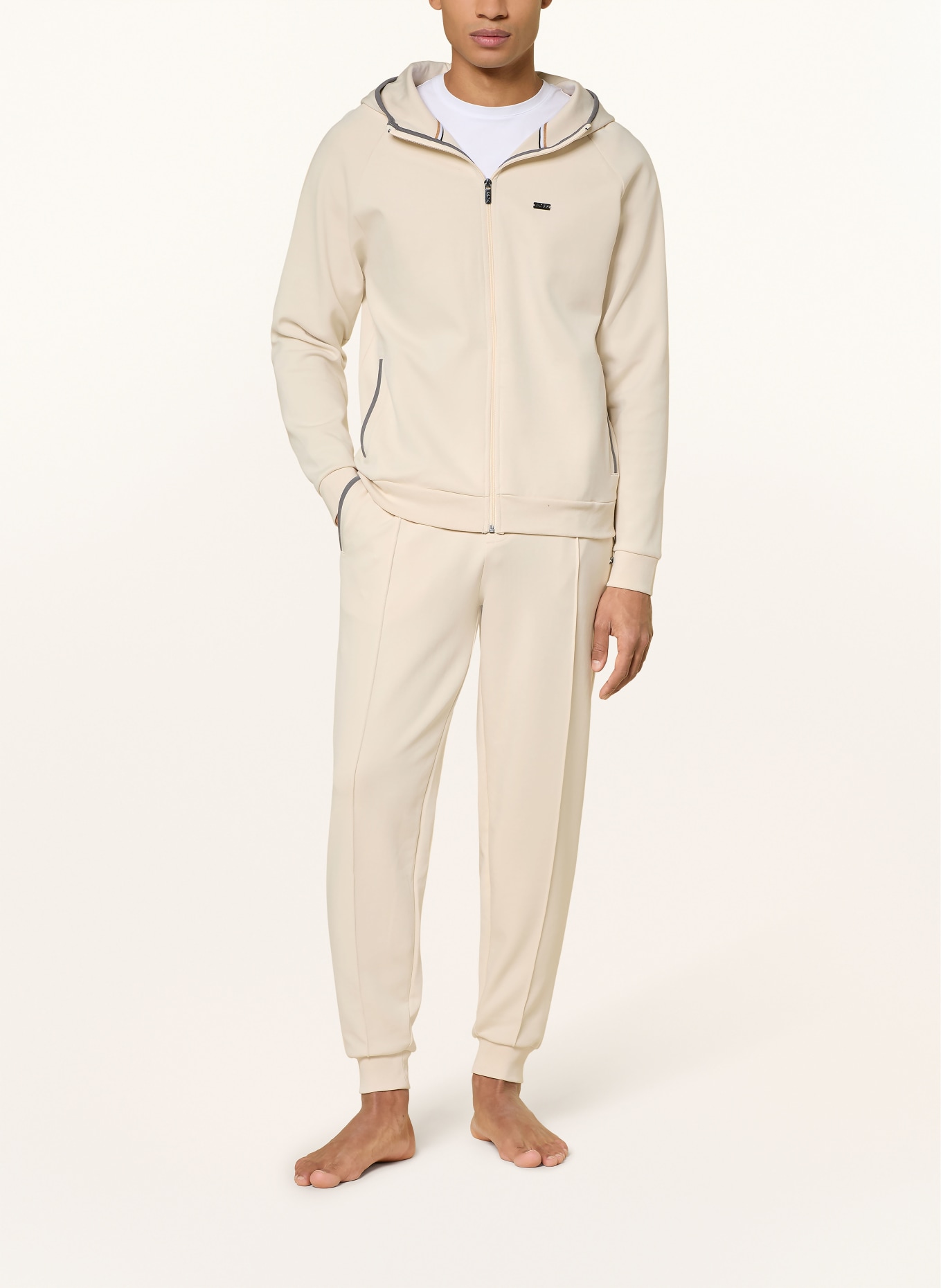 BOSS Sweatjacke SENSE: CREME