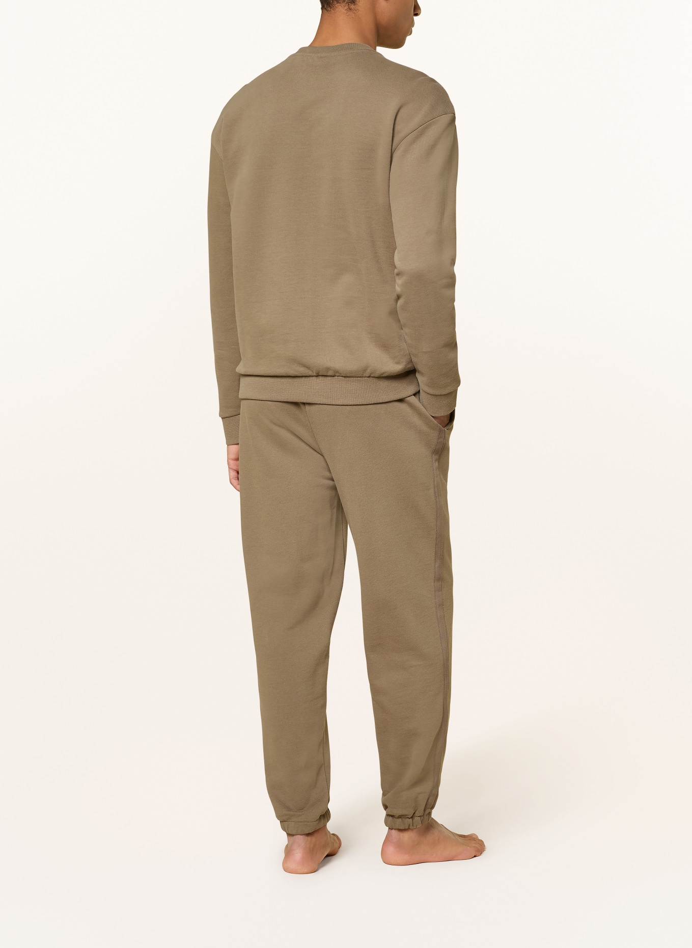 BOSS Lounge-Sweatshirt CHEVRON: KHAKI