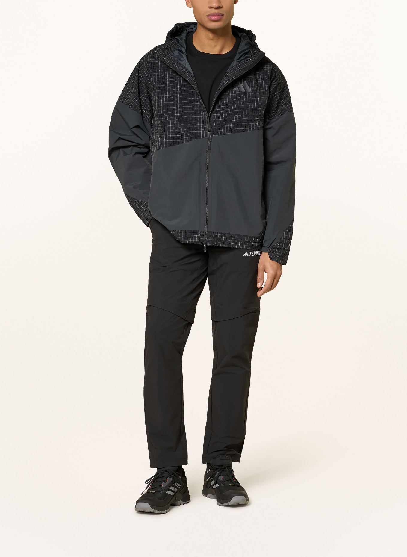 adidas TERREX T-Shirt MULTI GRAPHIC: SCHWARZ / GRAU / DUNKELGELB