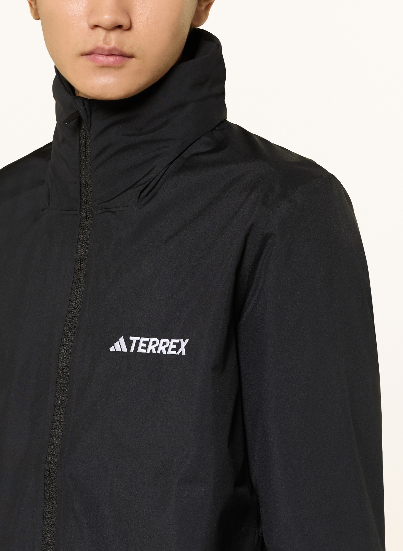 adidas TERREX Regenjacke MULTI ESSENTIALS 2L: SCHWARZ