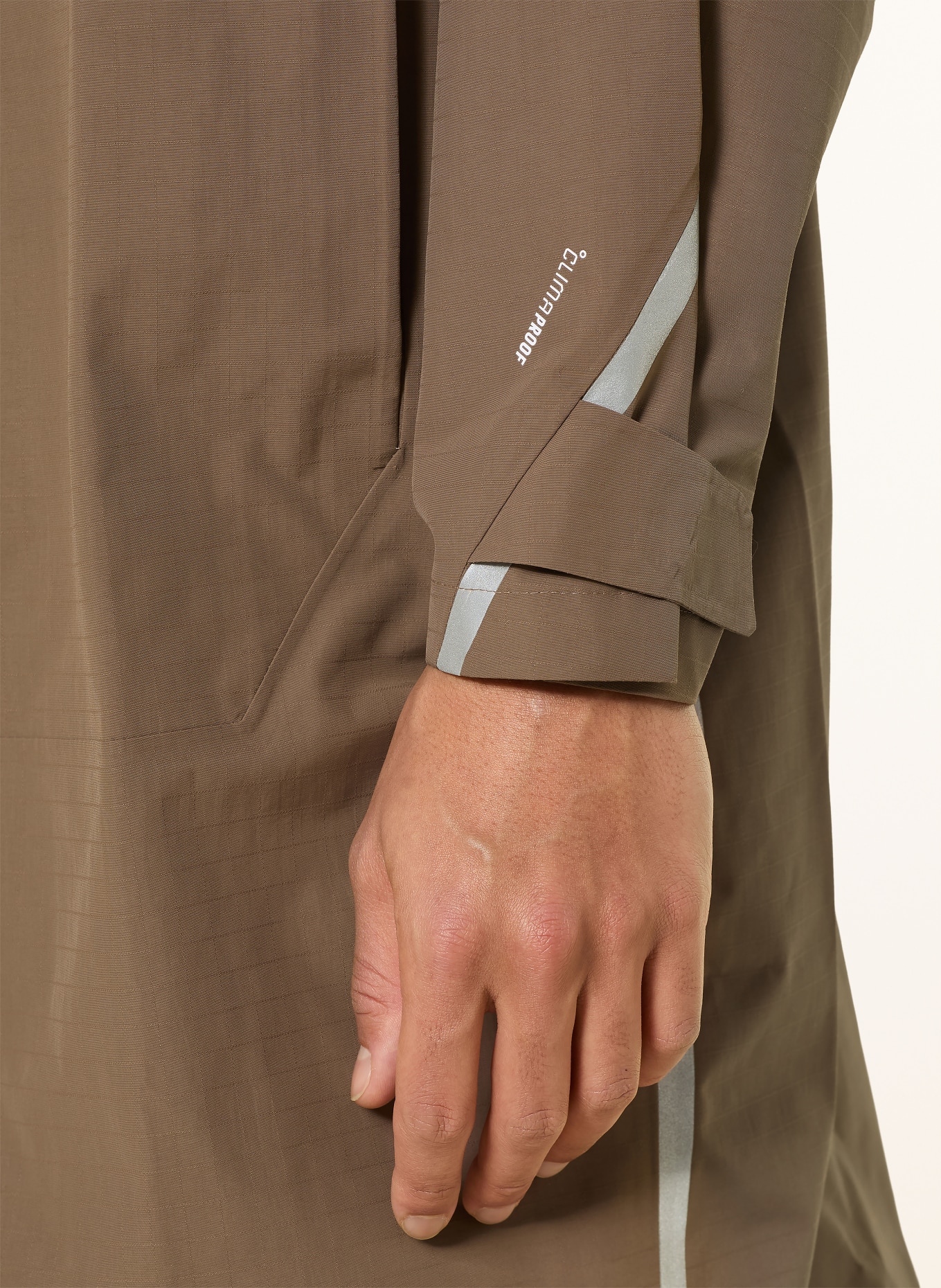 adidas TERREX Kurtka przeciwdeszczowa XPLORIC: CIEMNOBRĄZOWY