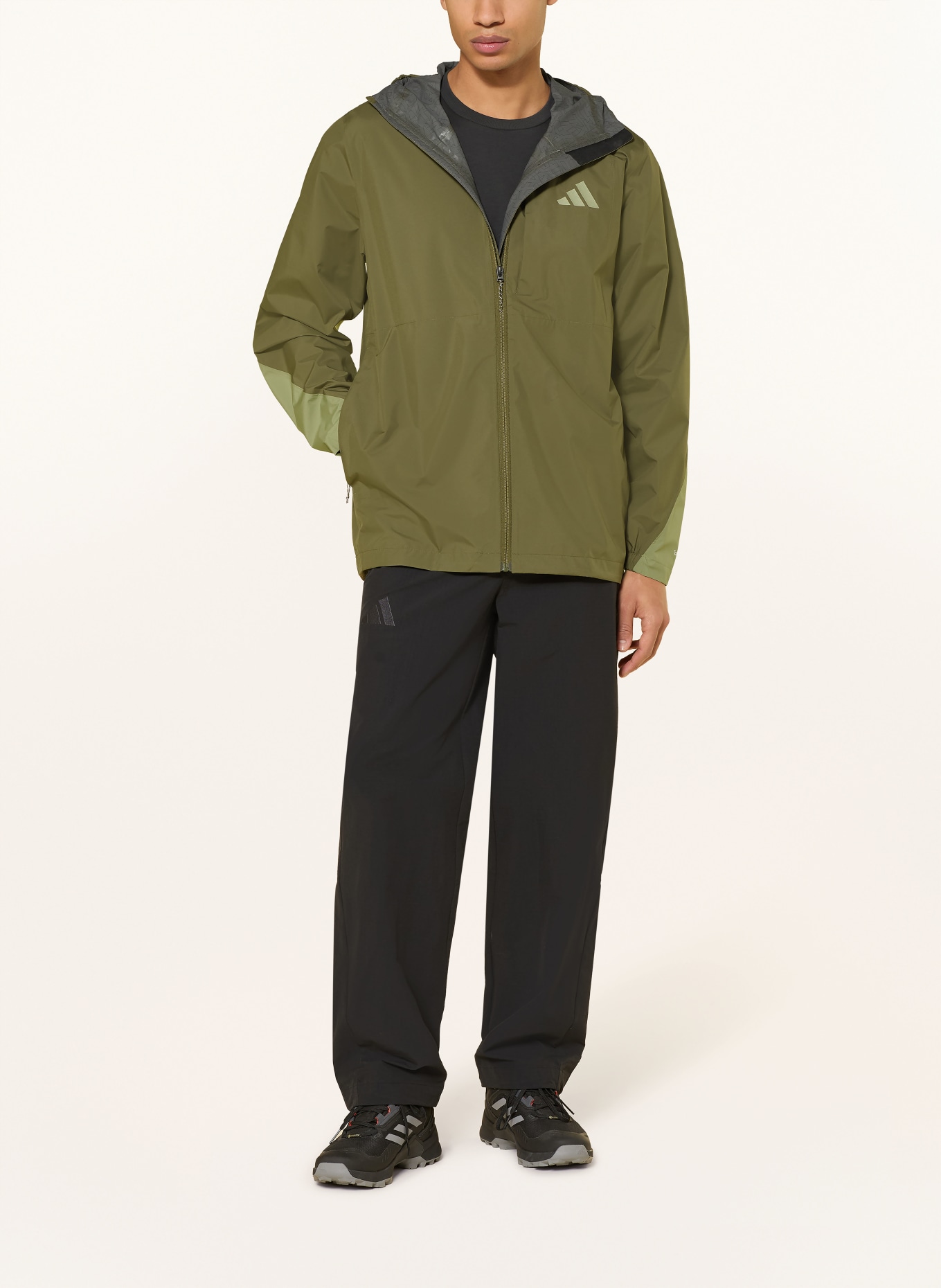 adidas TERREX Funktionsjacke MULTI 2.5L RAIN.RDY: KHAKI / OLIV