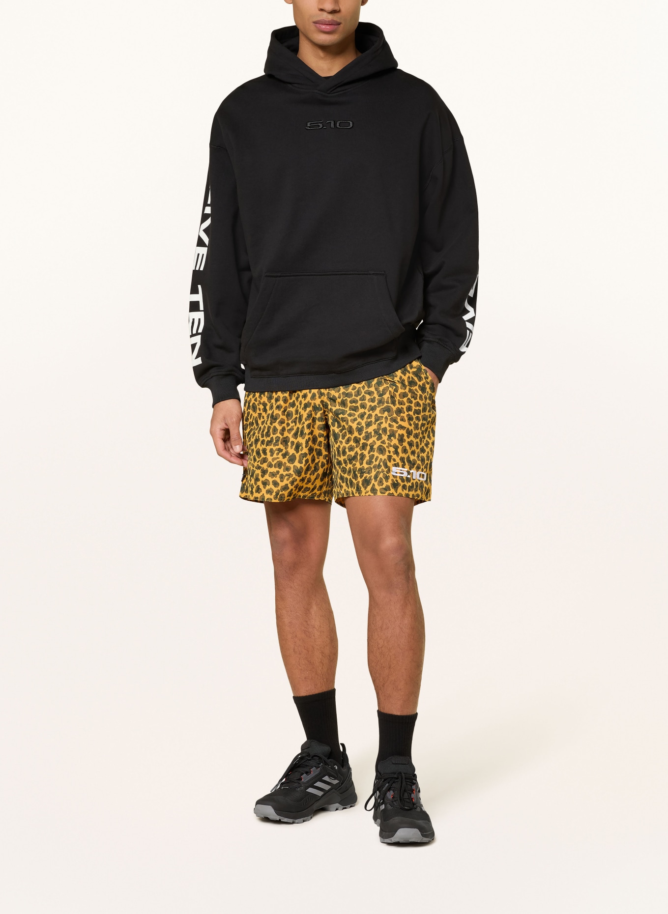 adidas TERREX Trekkingshorts 5.10 LOGO: DUNKELGELB / SCHWARZ