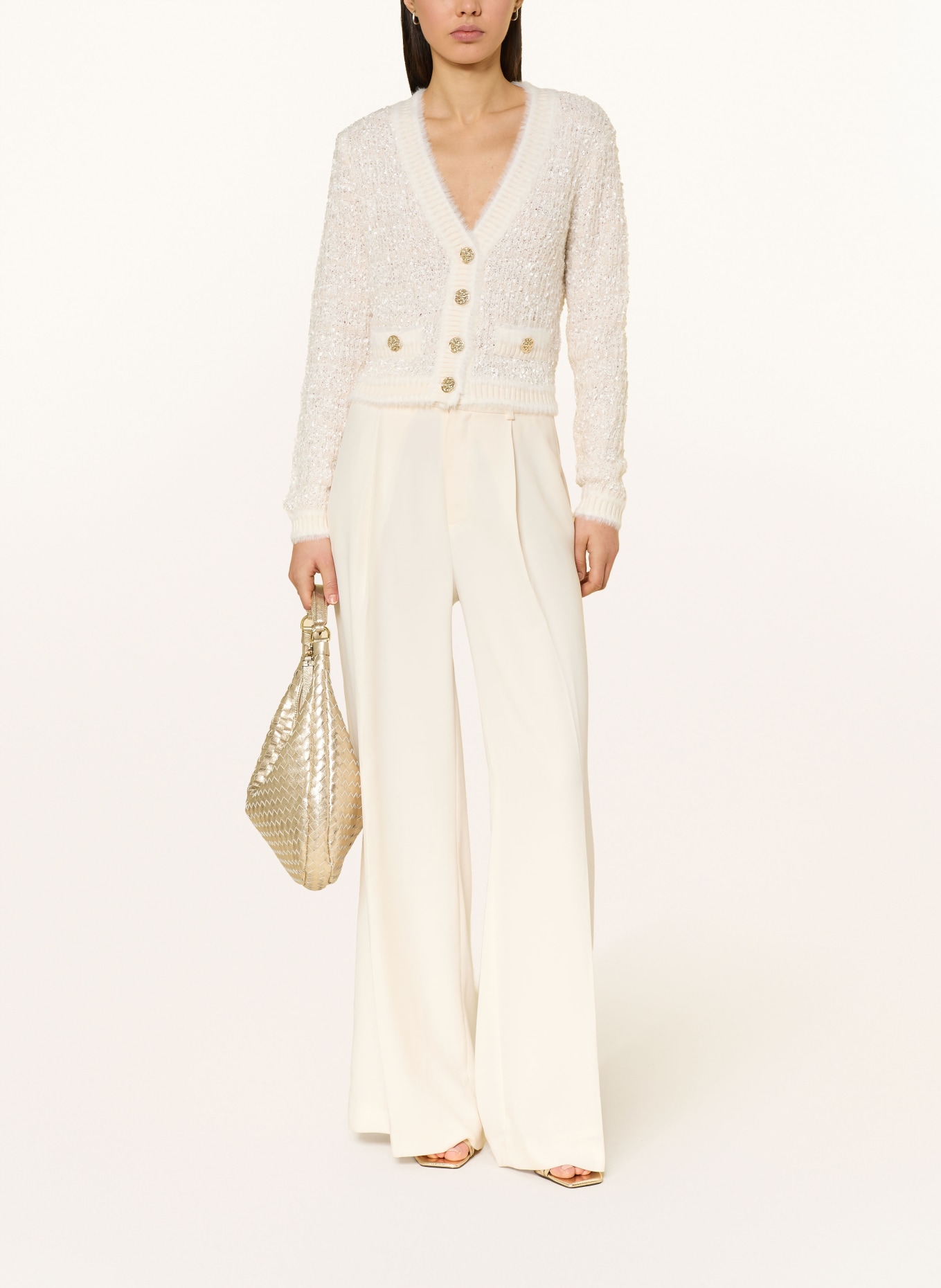 GUESS AOMORI cardigan: ECRU