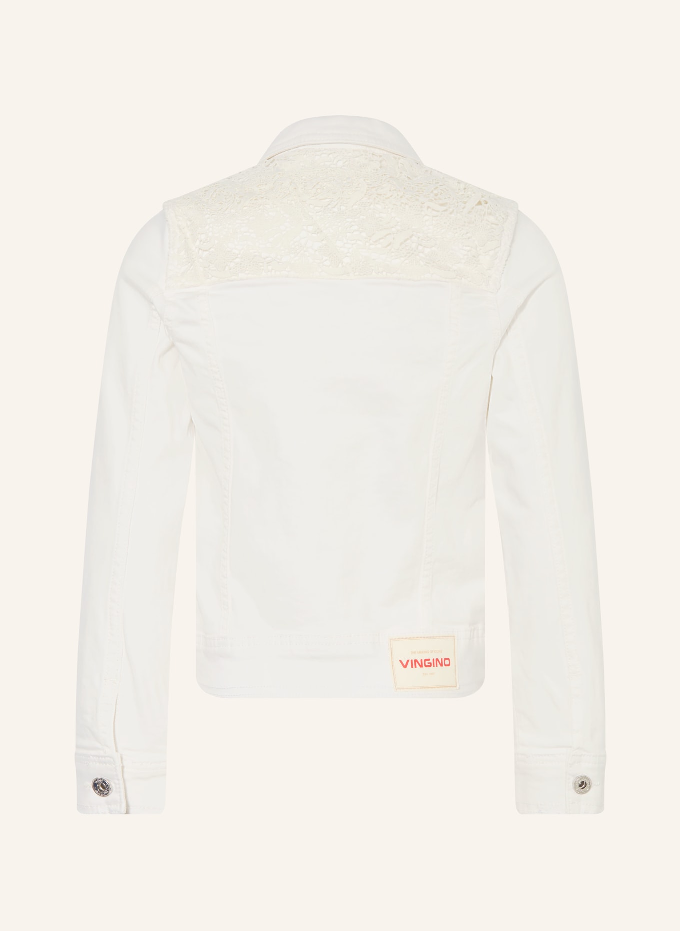 VINGINO Kurtka jeansowa TAYLIN z koronką: 175 WHITE DENIM