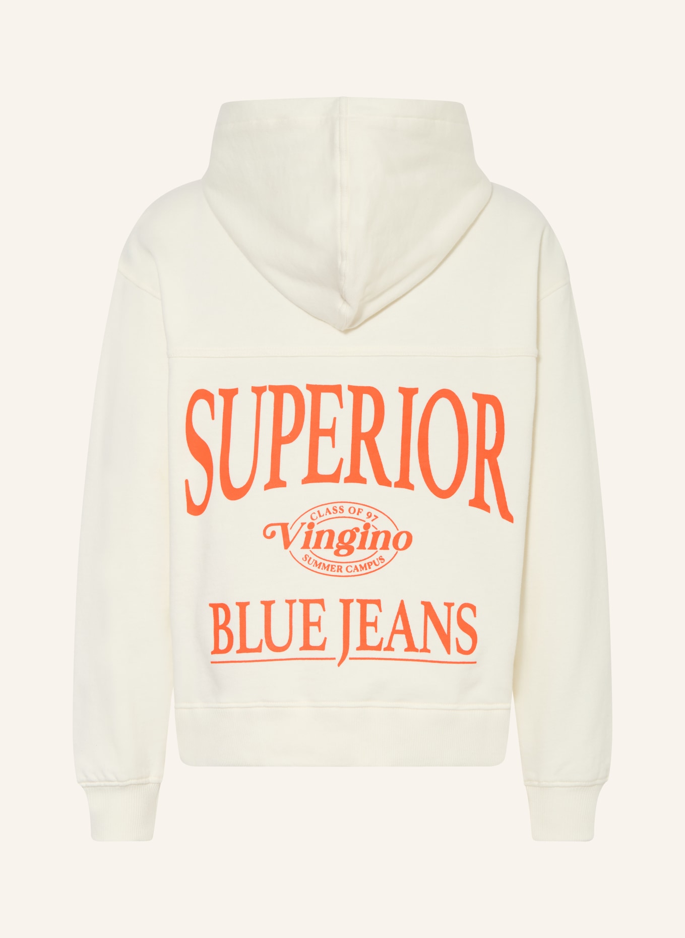 VINGINO Bluza z kapturem NOKA: KREMOWY / BRĄZOWY / POMARAŃCZOWY