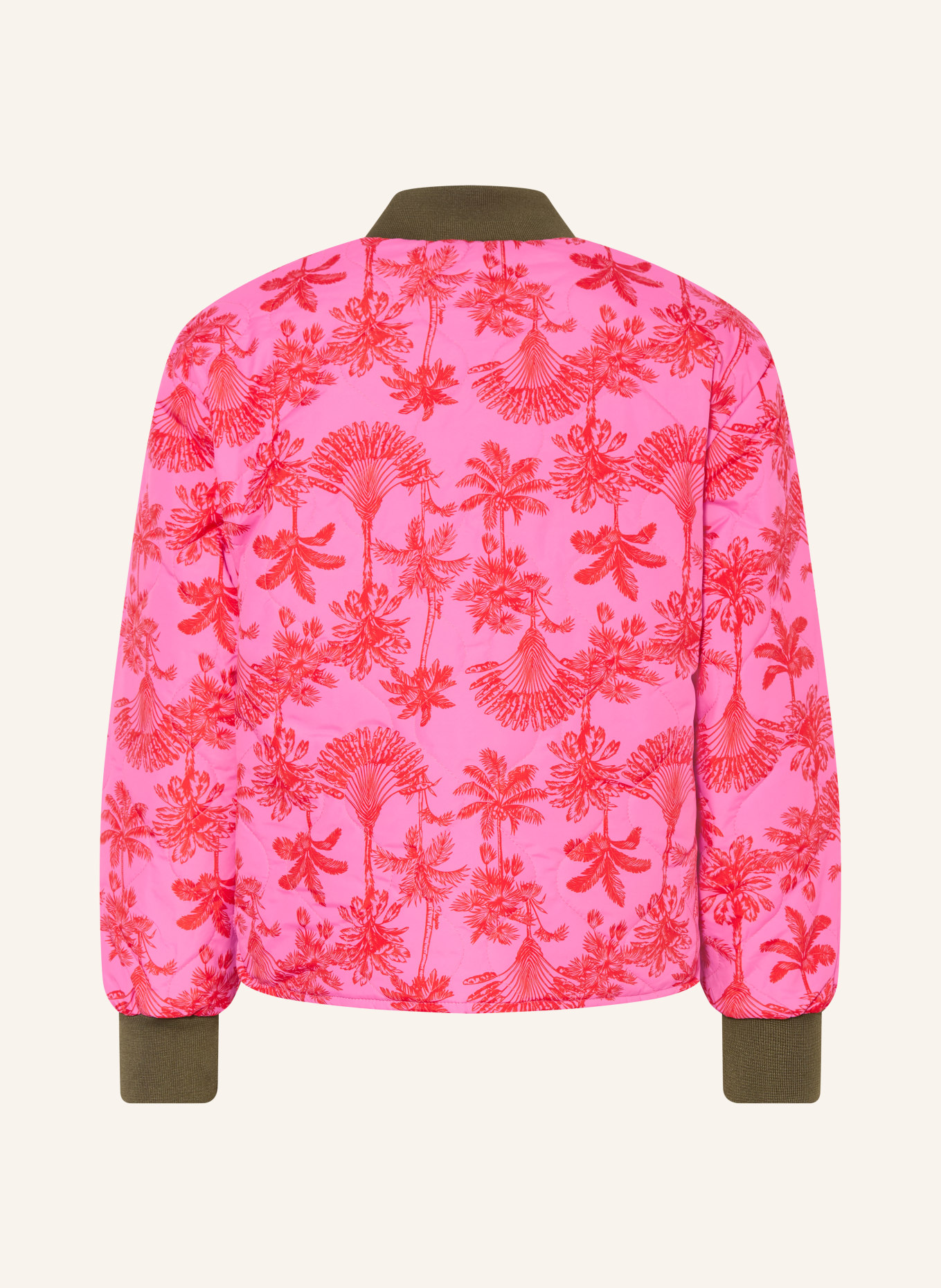 VINGINO Kurtka pikowana TOZIE dwustronna: MOCNORÓŻOWY / CZERWONY / KHAKI