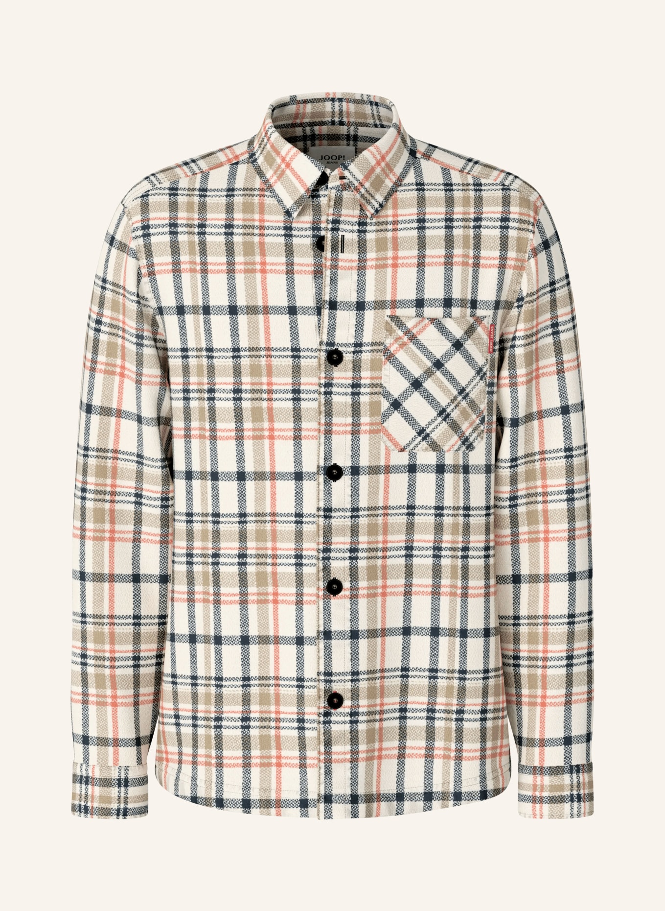 JOOP! JEANS Overjacket HARVI: ECRU / DUNKELORANGE / DUNKELBLAU